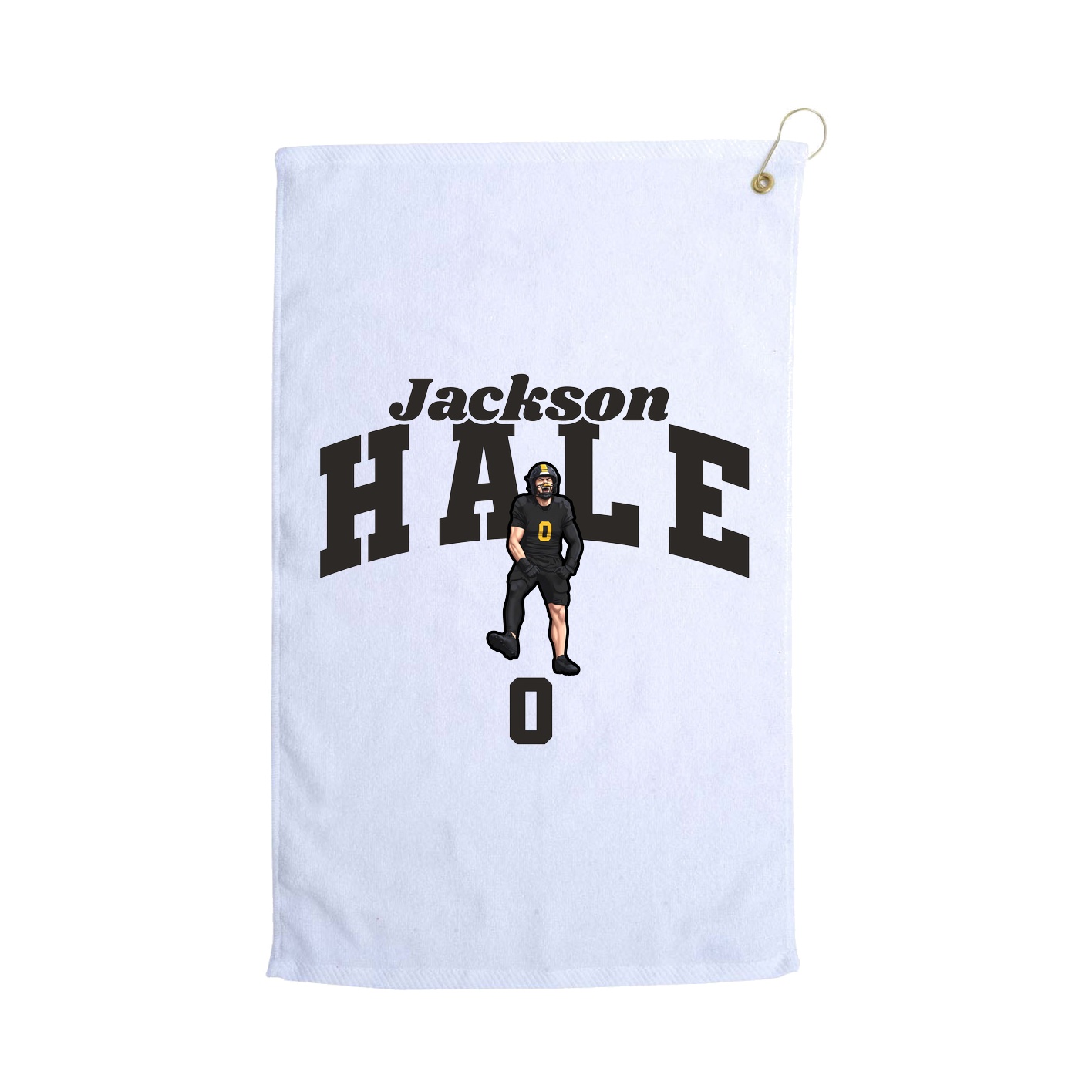 Golf Towel — Signature Arch in White
