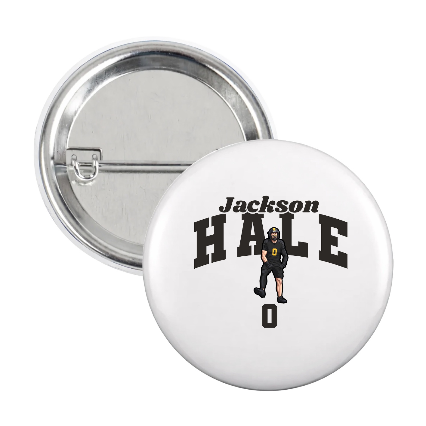 Game Day Button — Signature Arch in White