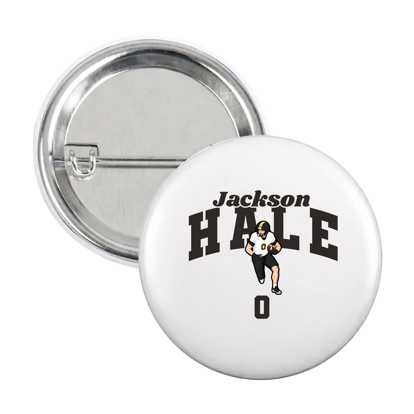 Game Day Button — Signature Arch in White