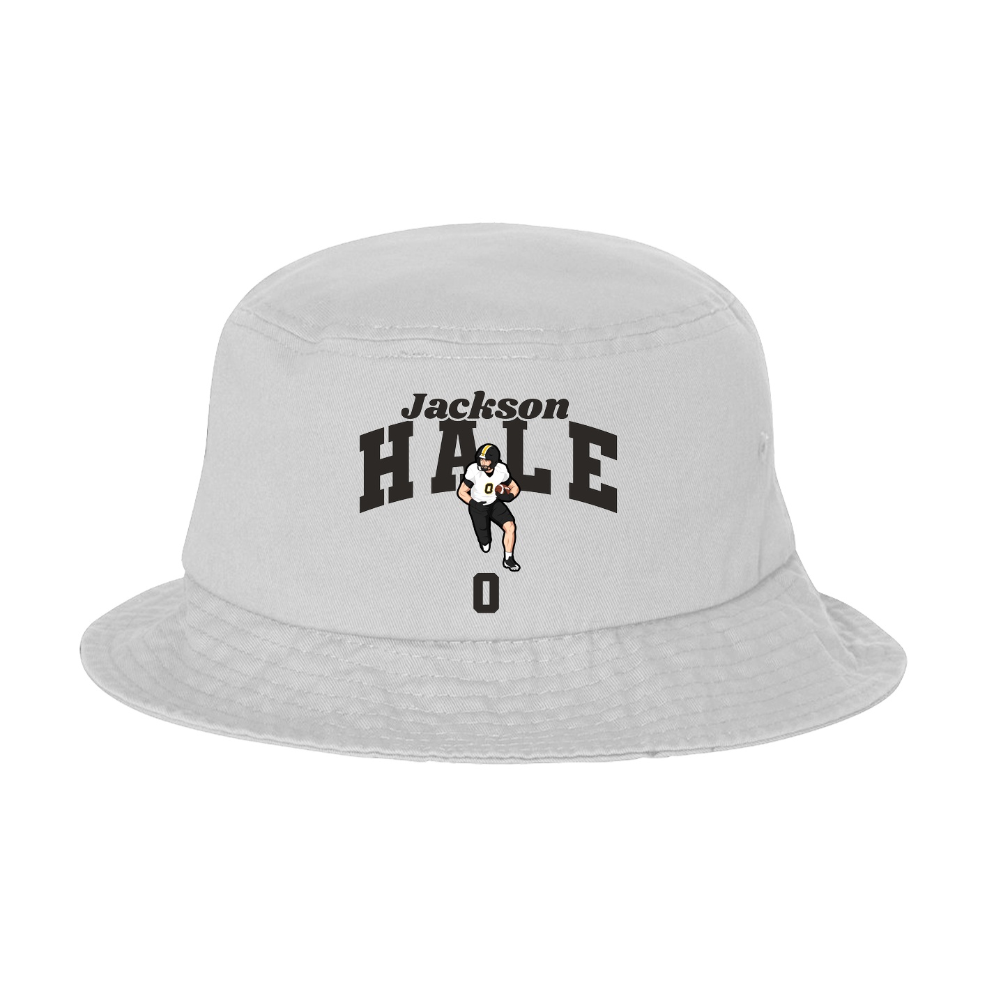 Bucket Cap — Signature Arch in White