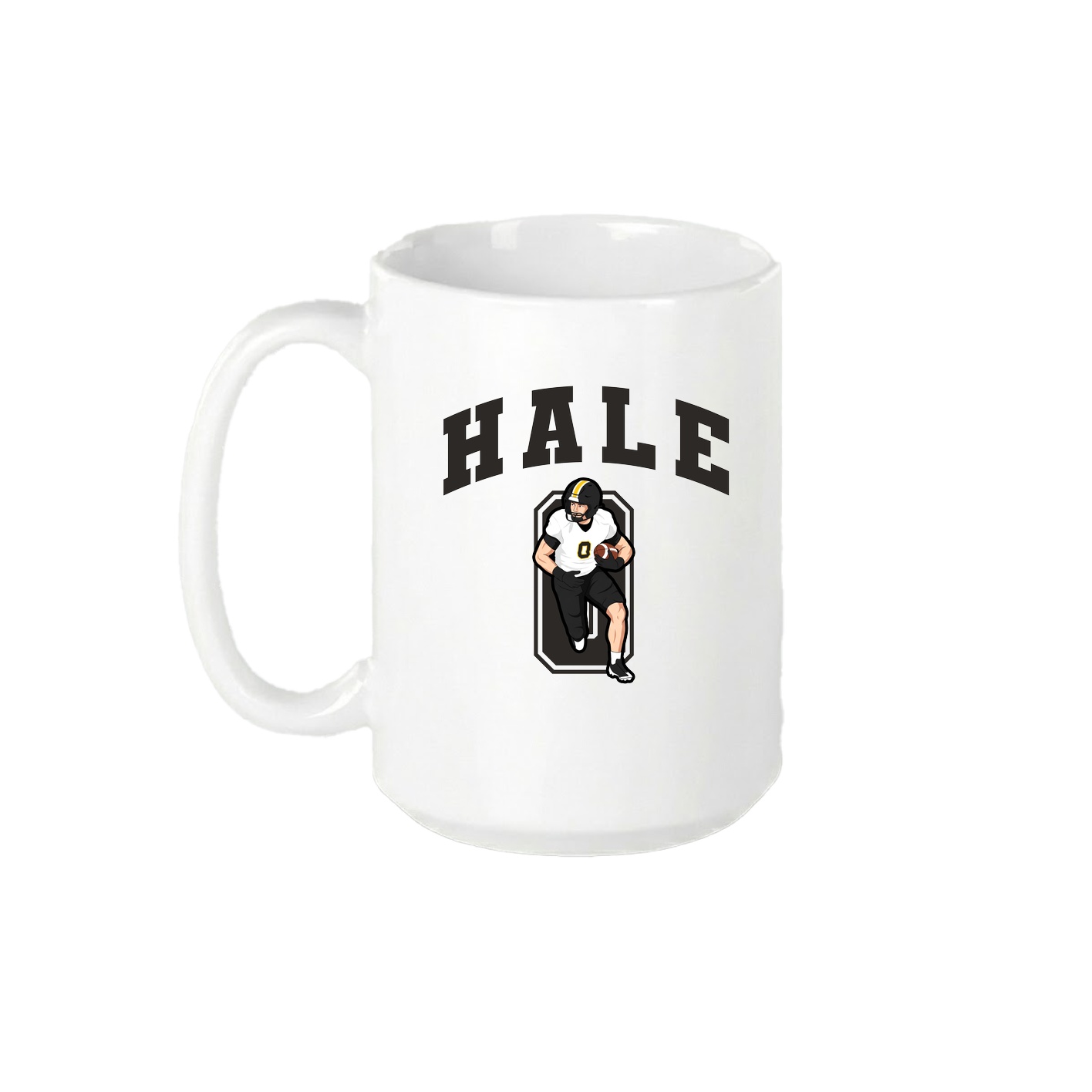 15oz Coffee Mug — Number in White