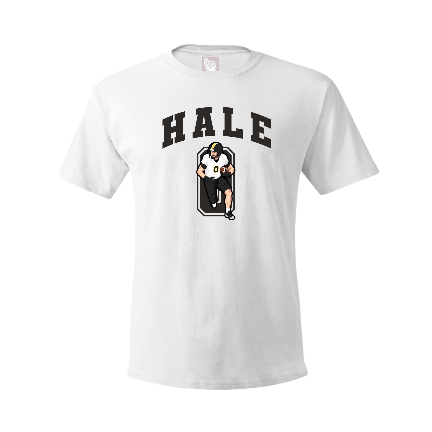 Youth Tee — Number in White