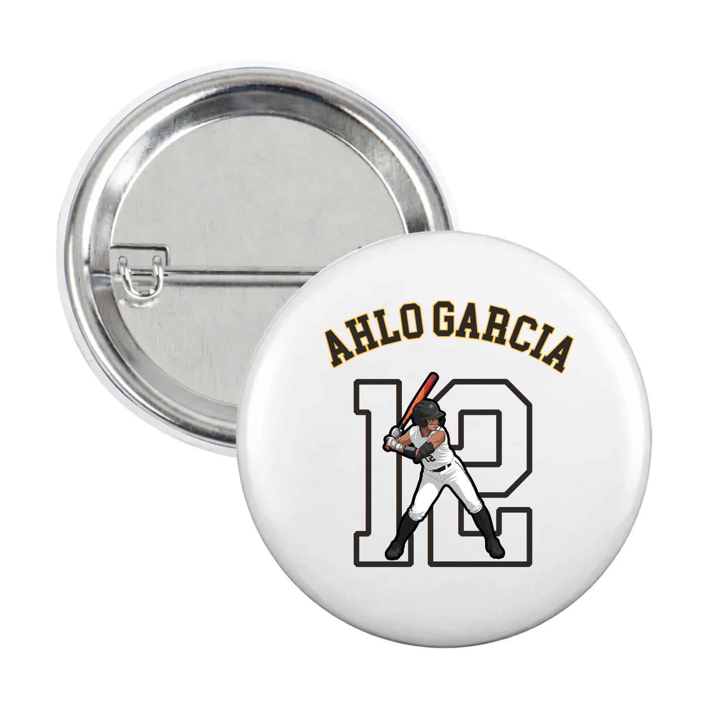 Game Day Button — Shirsey Arch in White