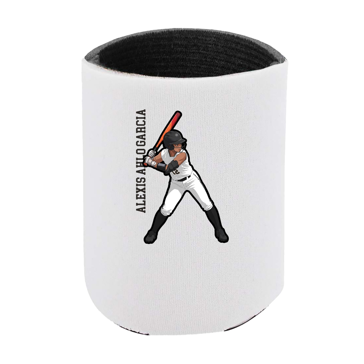 Can Holder — Name Vertical in White