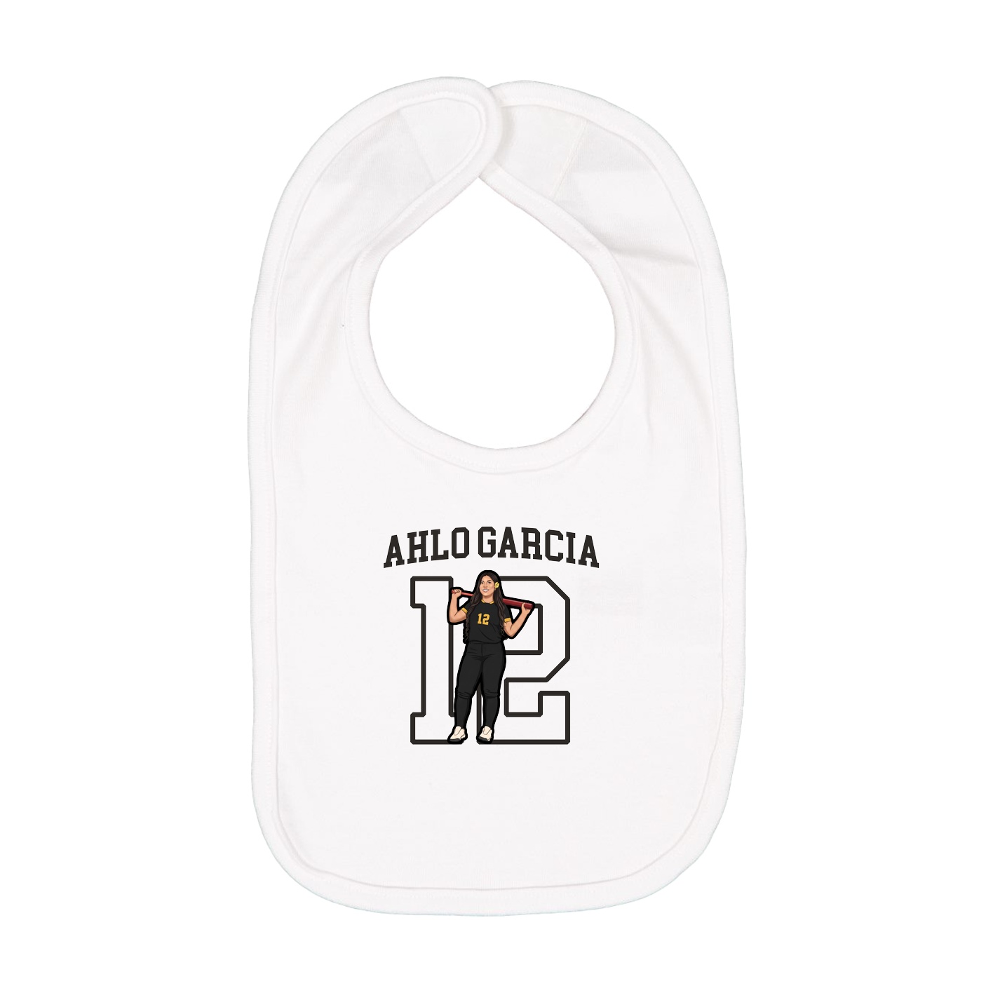 Infant Bib — Shirsey in White