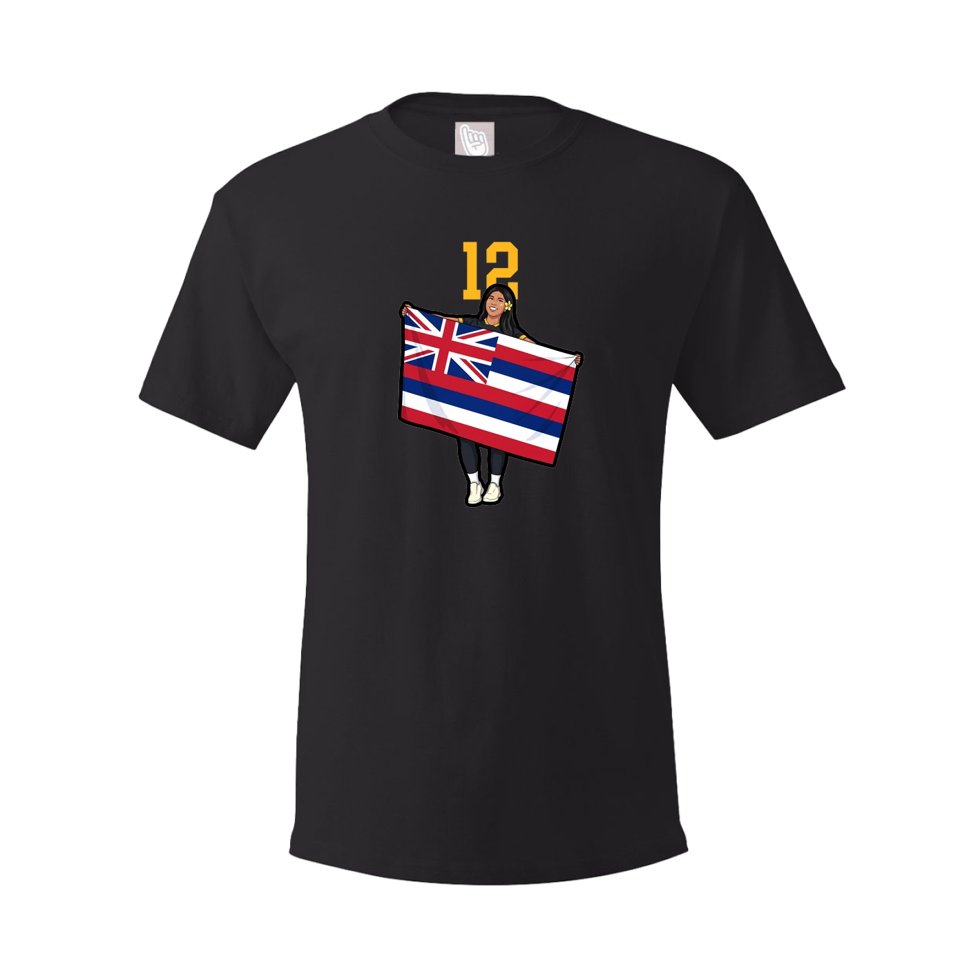 Youth Tee — Number Top in Black