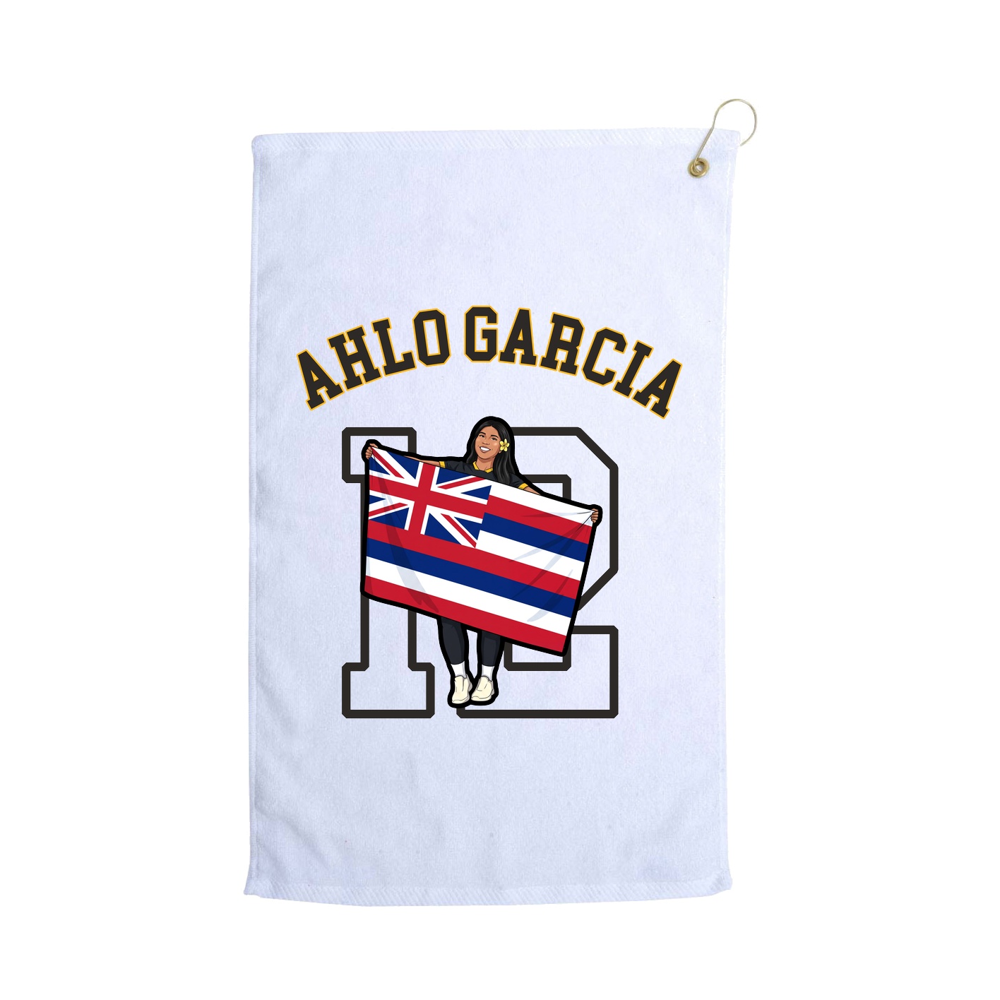 Golf Towel — Shirsey Arch in White