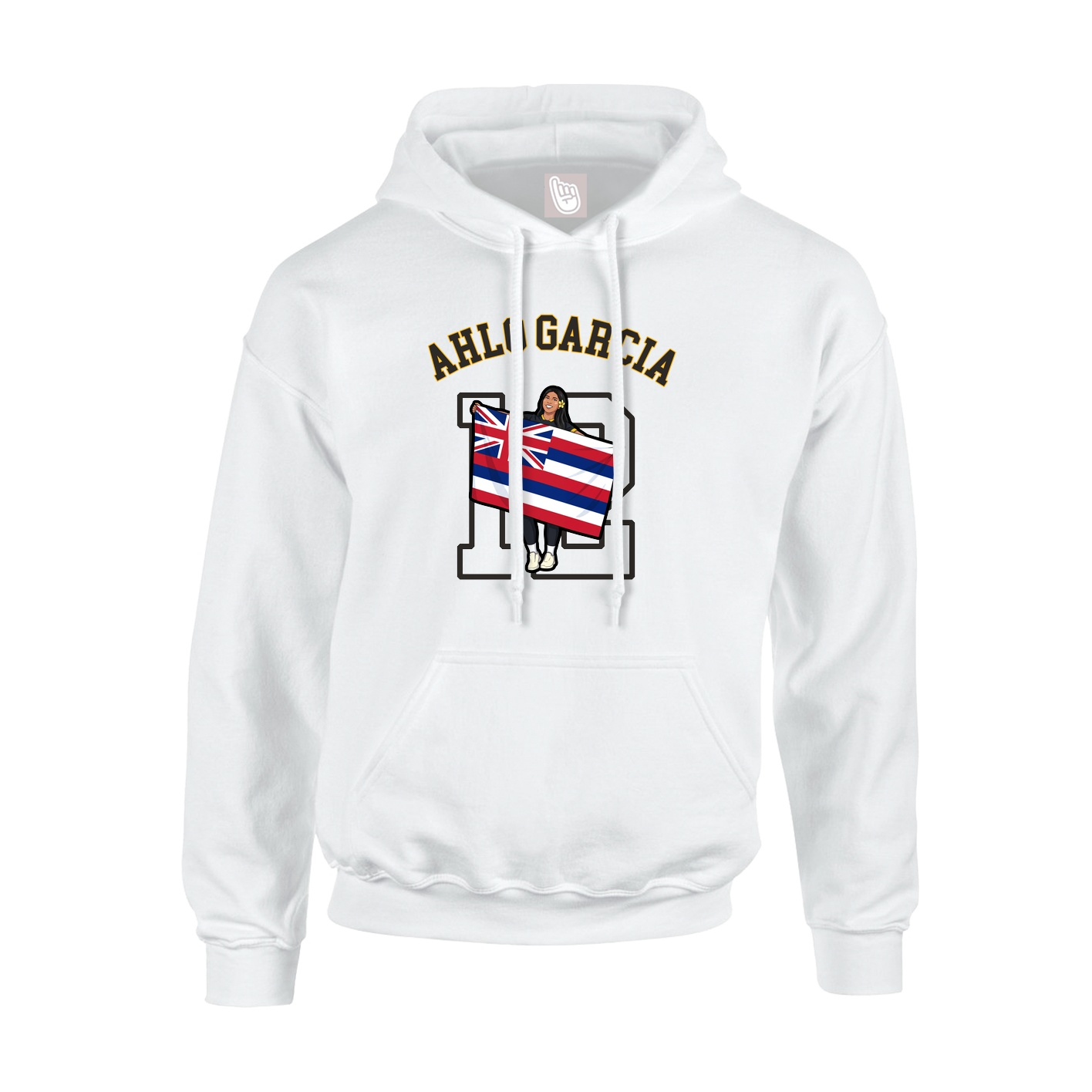 Youth Hoodie — Shirsey Arch in White