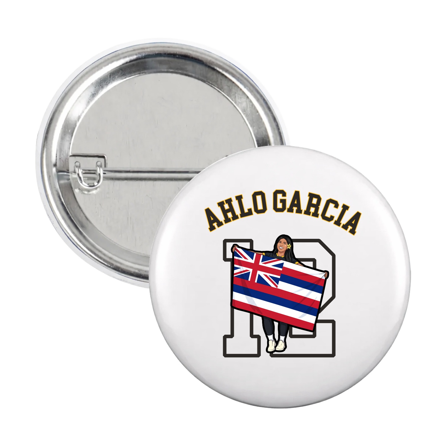 Game Day Button — Shirsey Arch in White