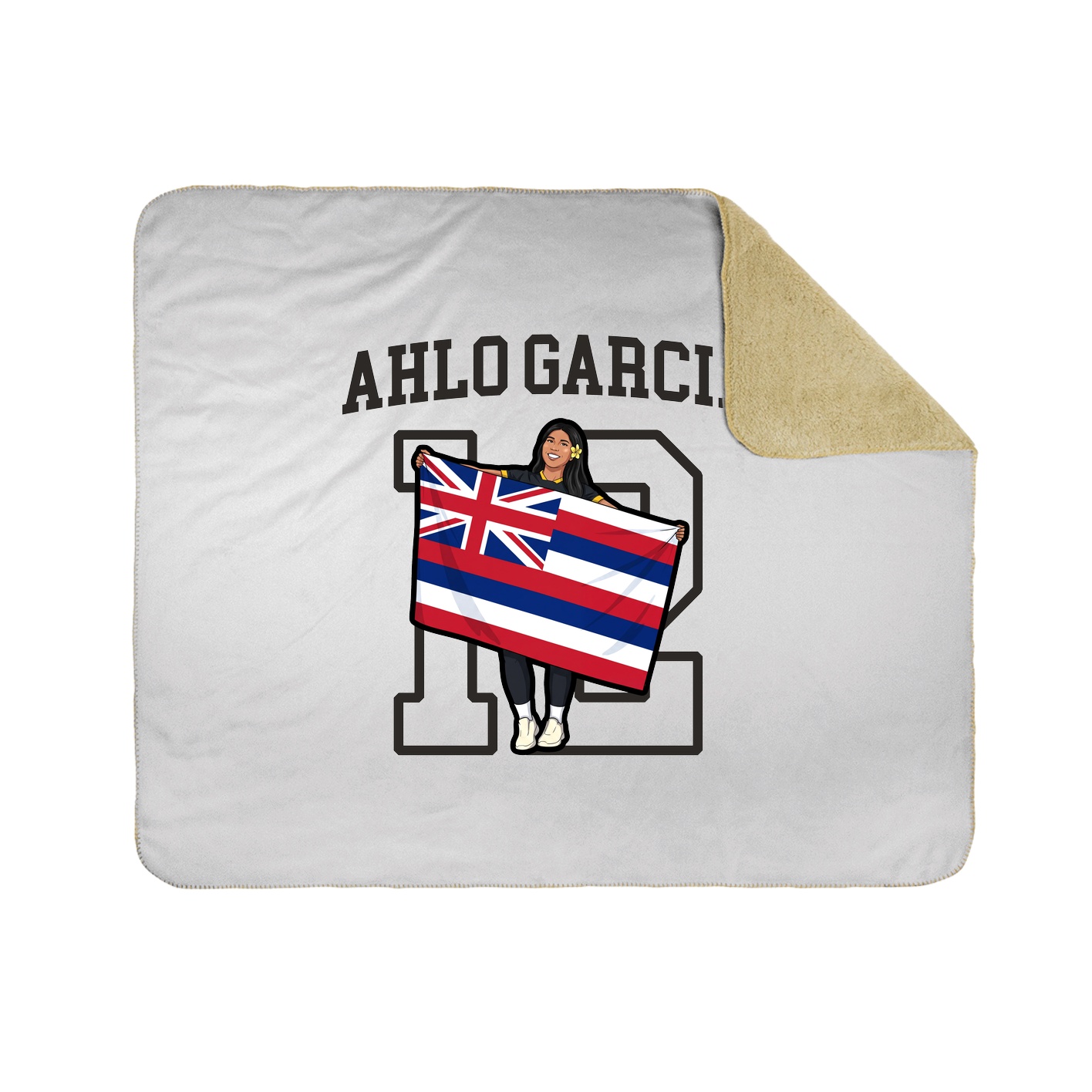 Throw Blanket — Shirsey in White