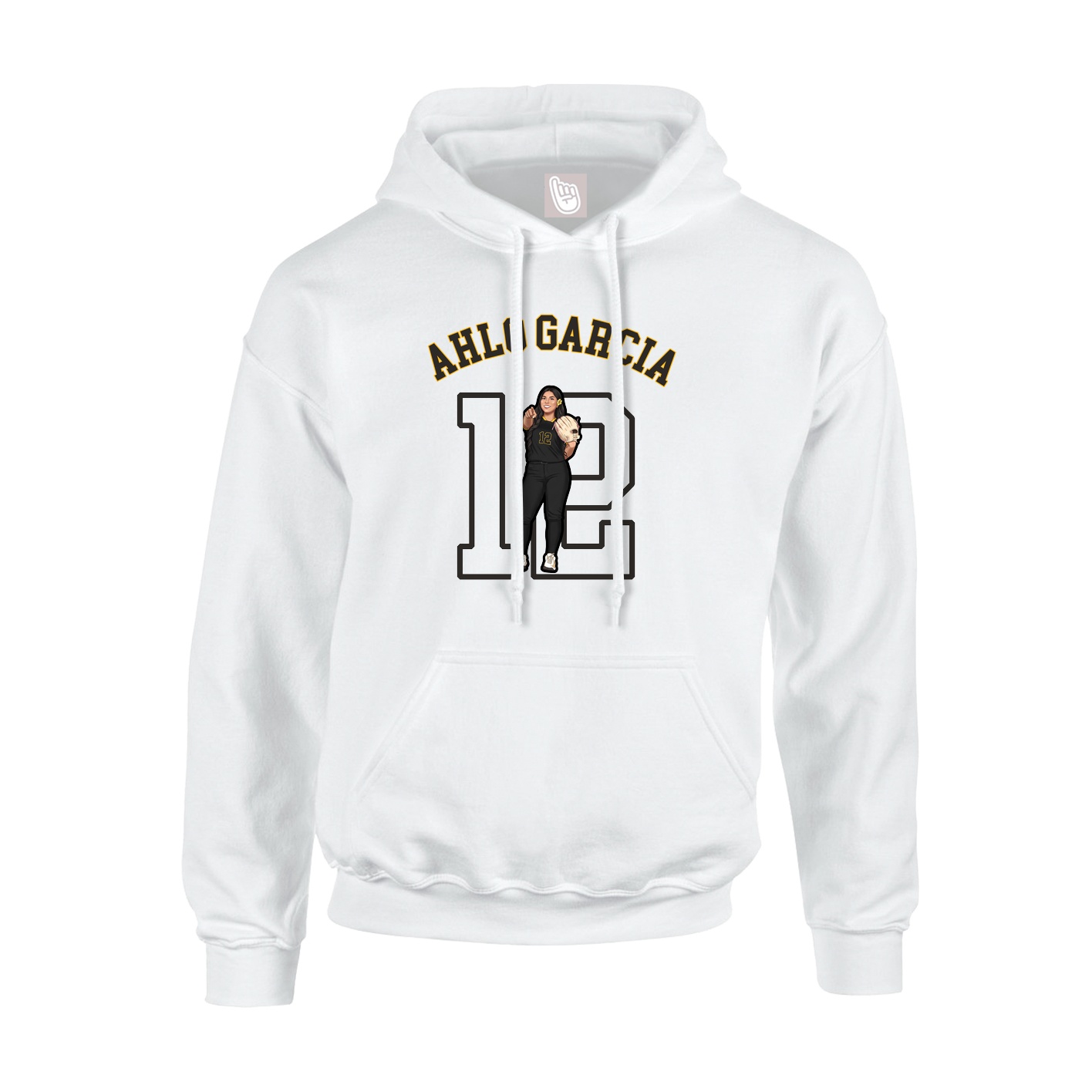 Hoodie — Shirsey Arch in White