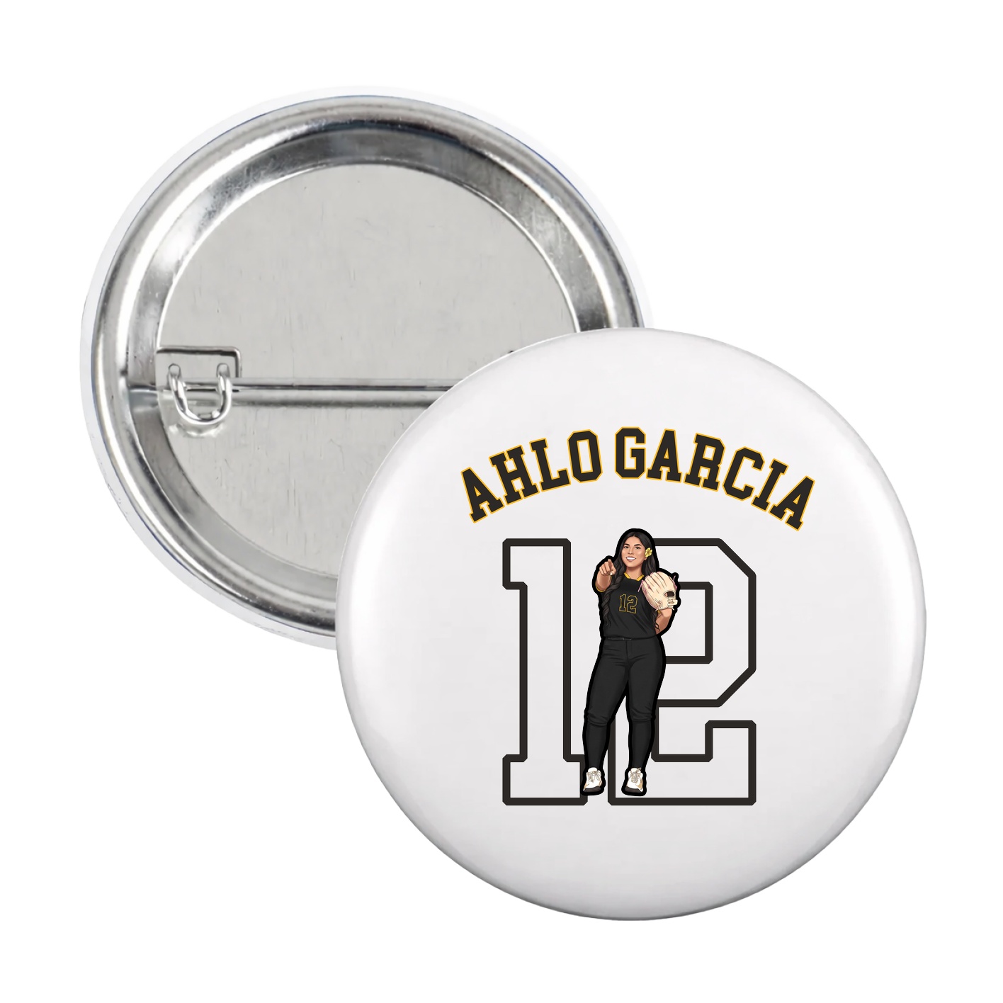 Game Day Button — Shirsey Arch in White