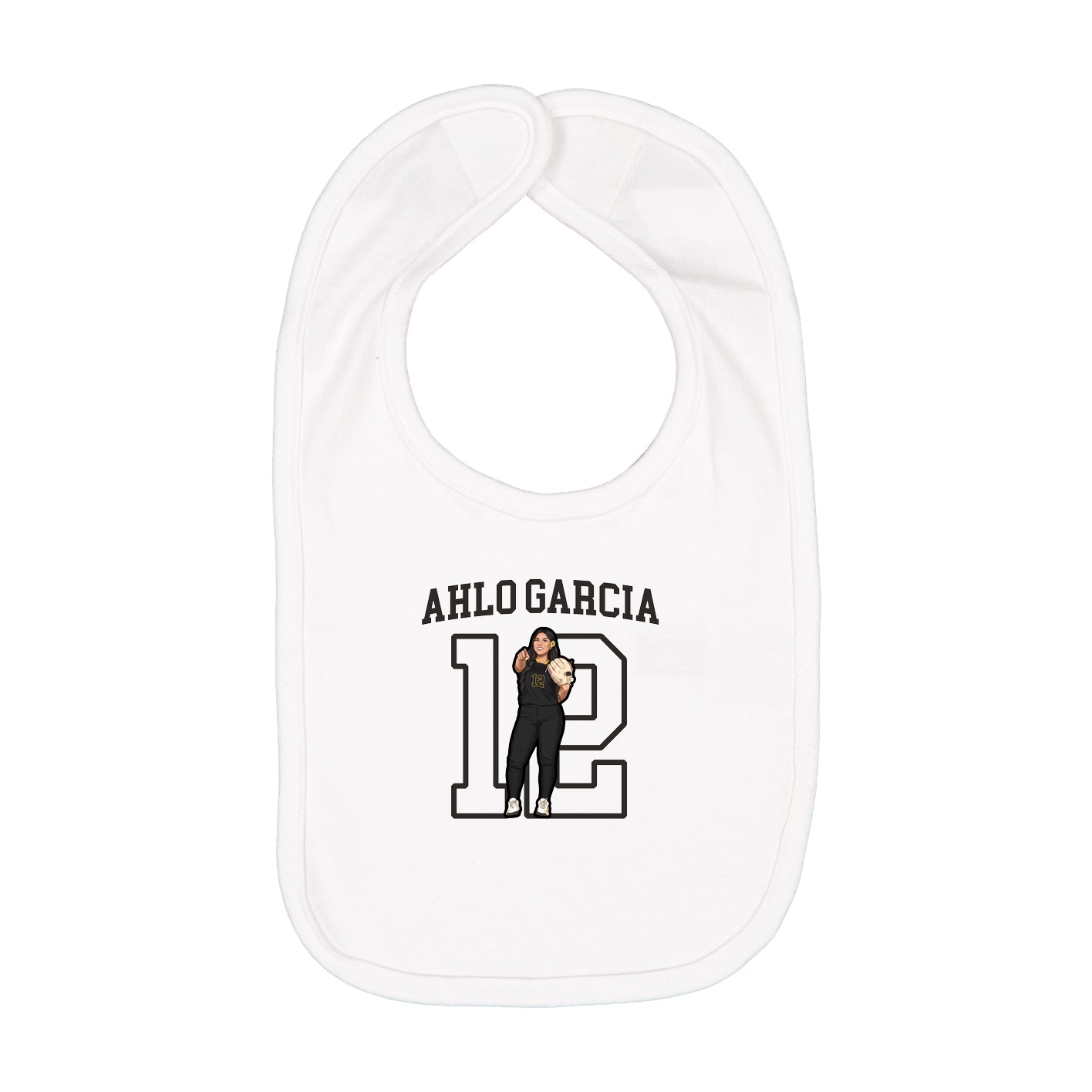 Infant Bib — Shirsey in White