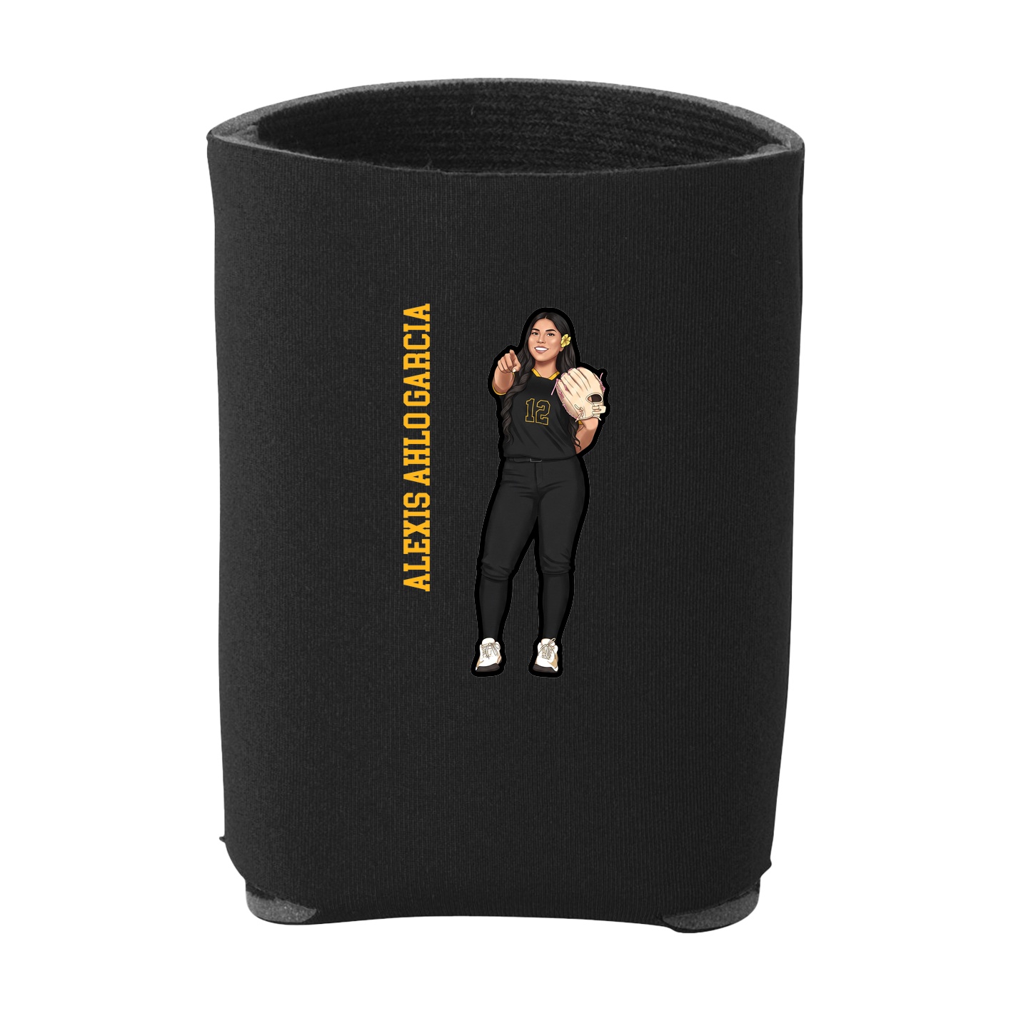 Can Holder — Name Vertical in Black