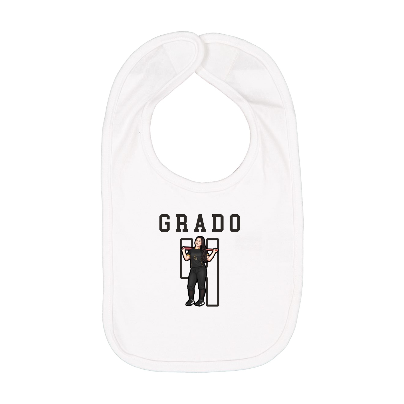 Infant Bib — Shirsey in White