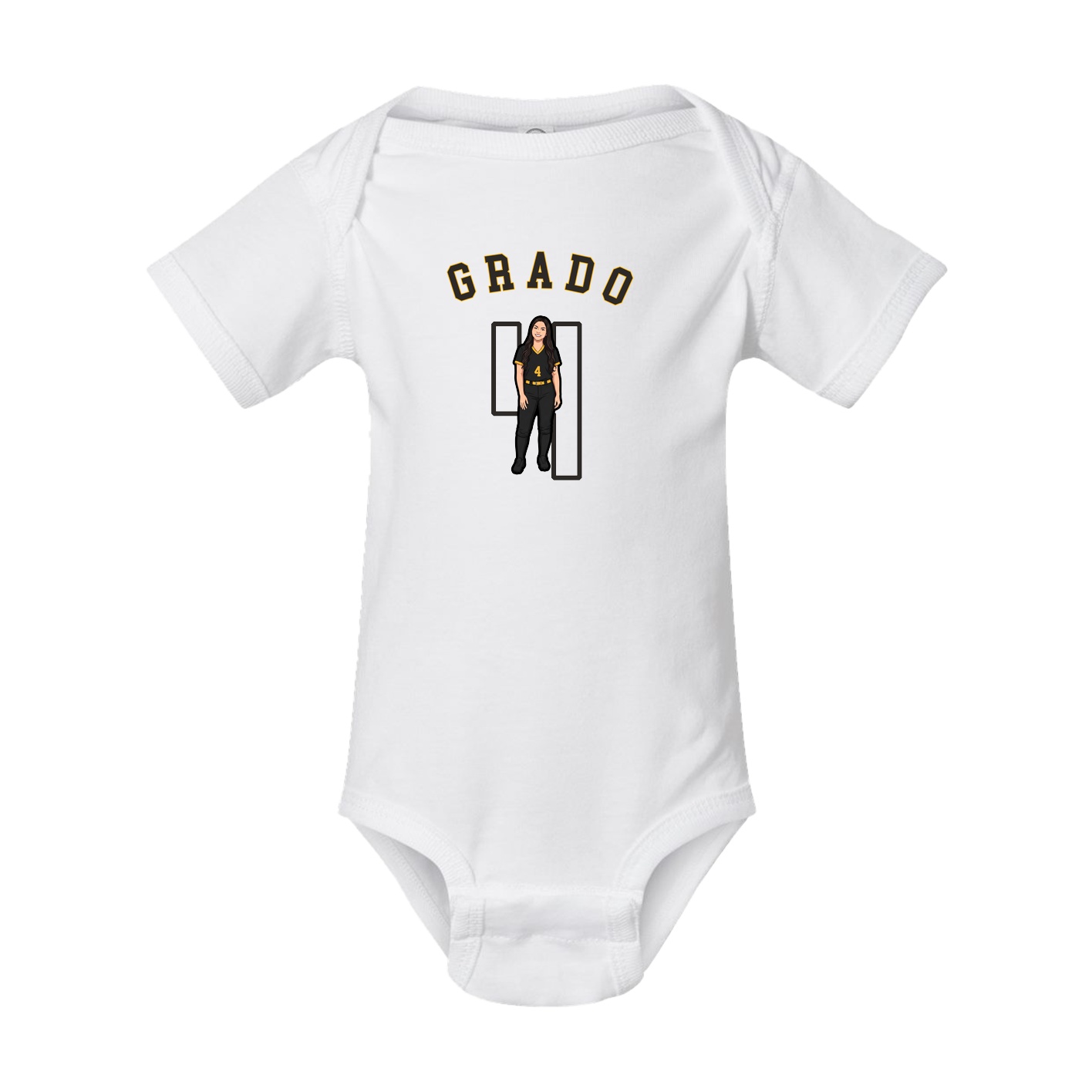 Baby Onesie — Shirsey Arch in White