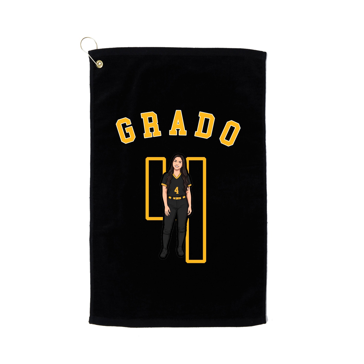 Golf Towel — Shirsey Arch in Black