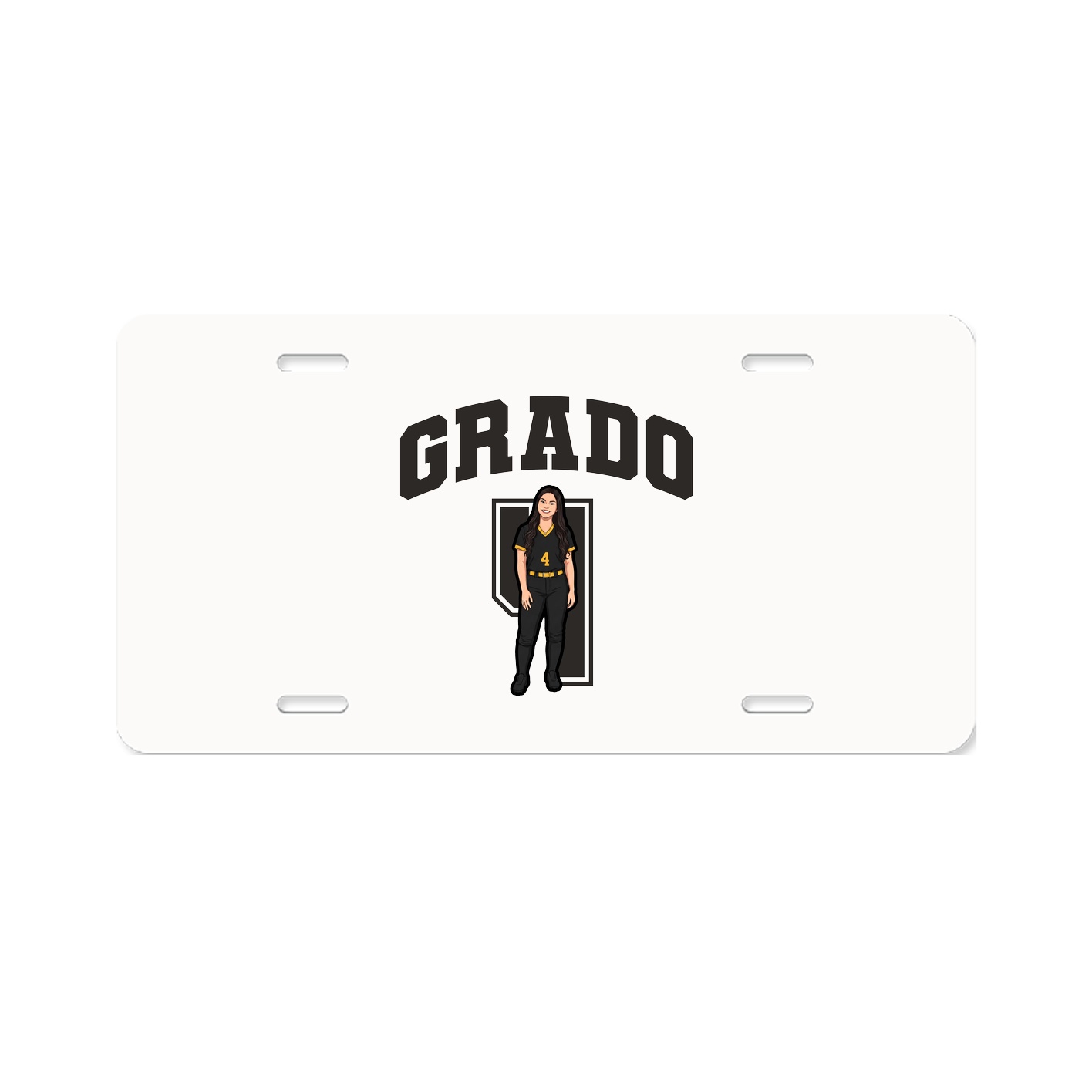 License Plate — Number in Classic