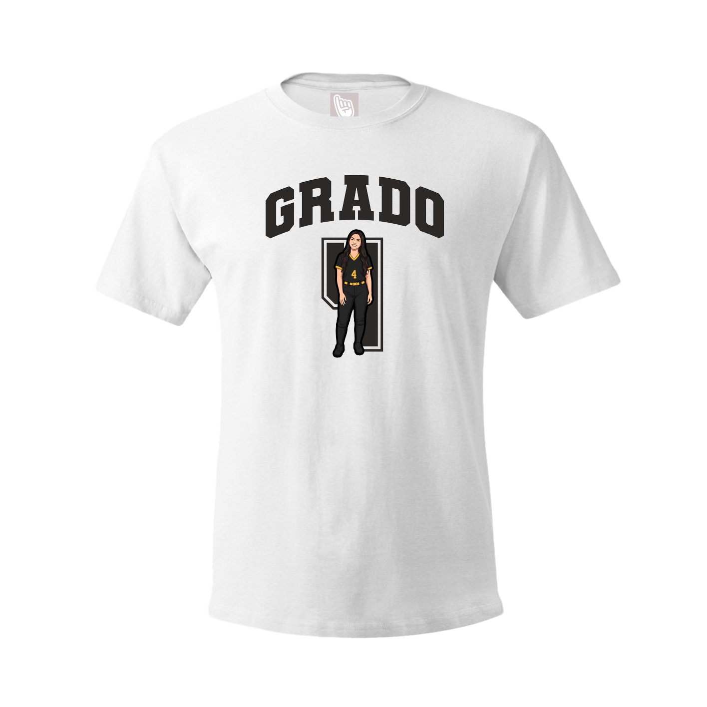 Tee — Number in White