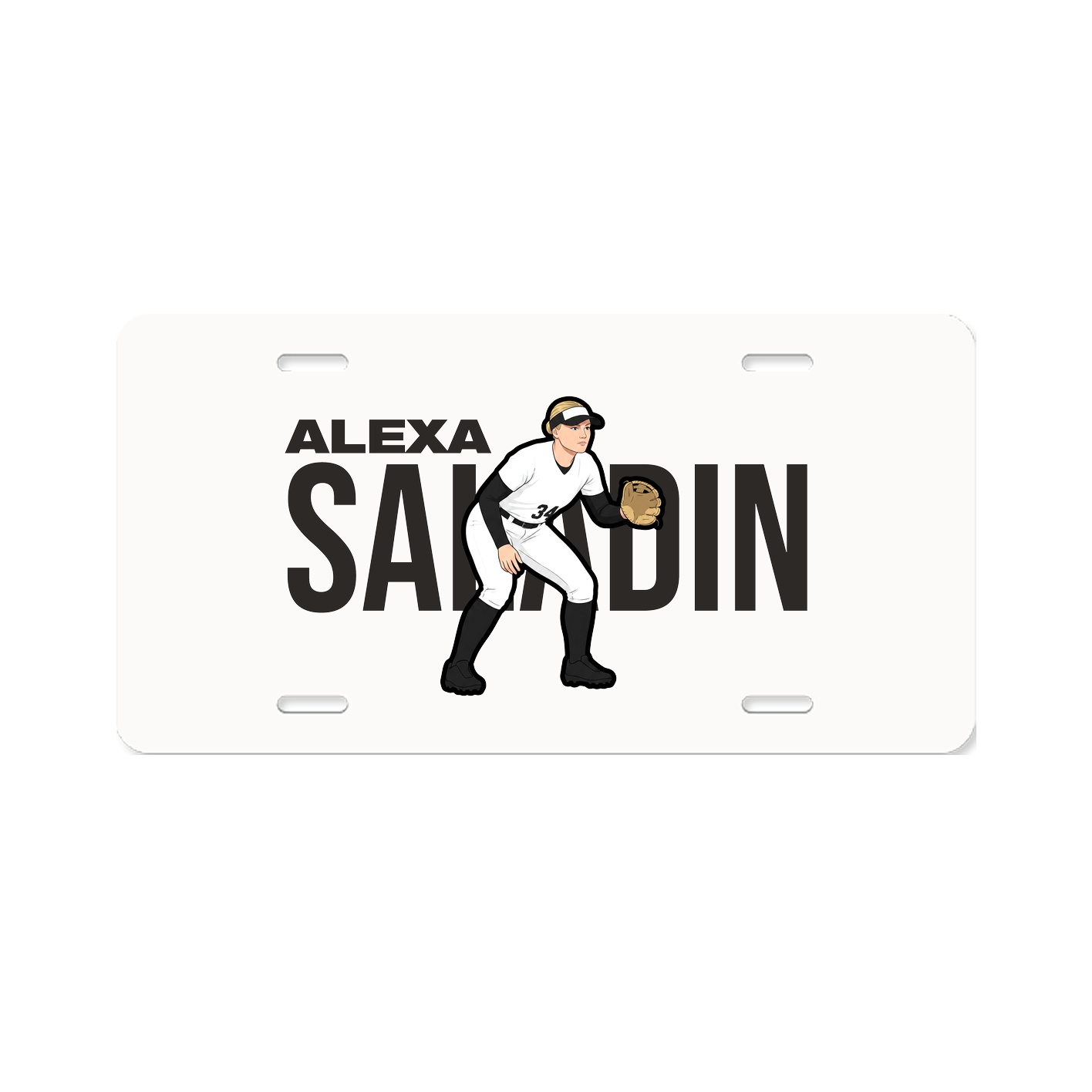 License Plate — Player Name in Classic
