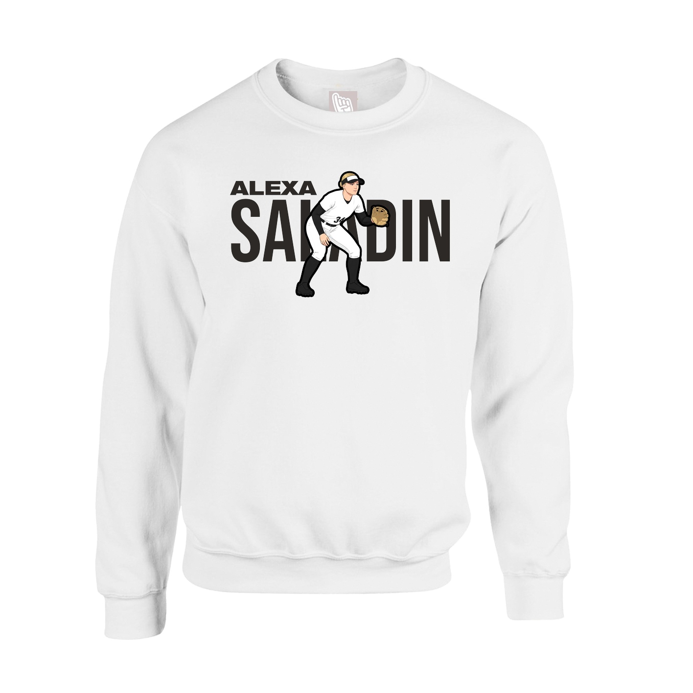 Fleece Crew — Player Name in White