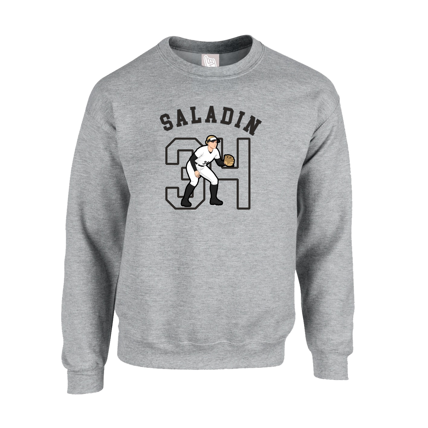 Fleece Crew — Shirsey Arch in Grey