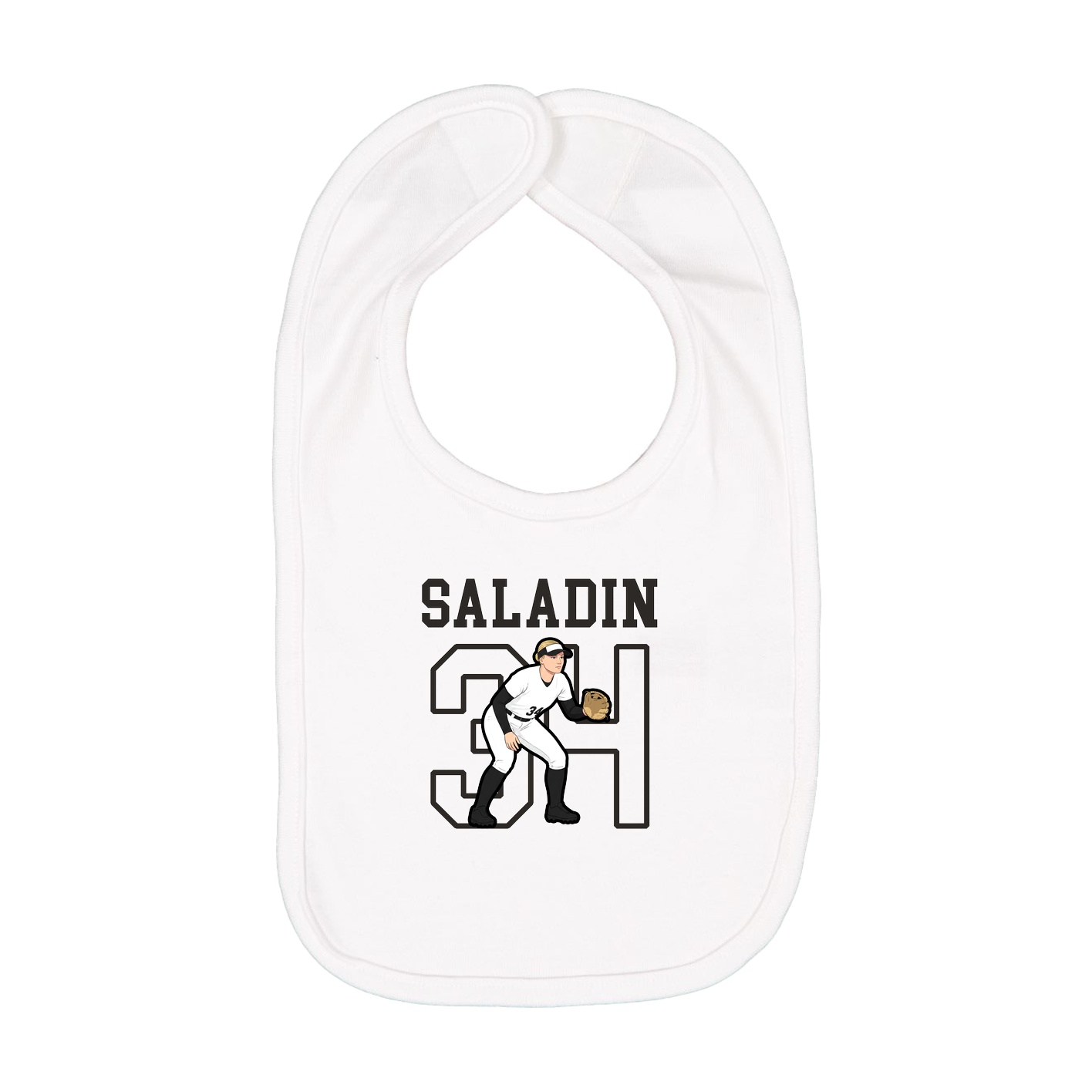 Infant Bib — Shirsey in White