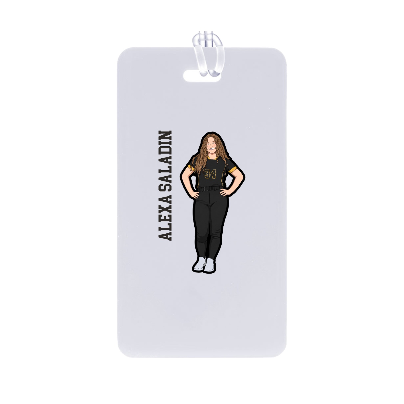 Bag Tag — Name Vertical in Classic