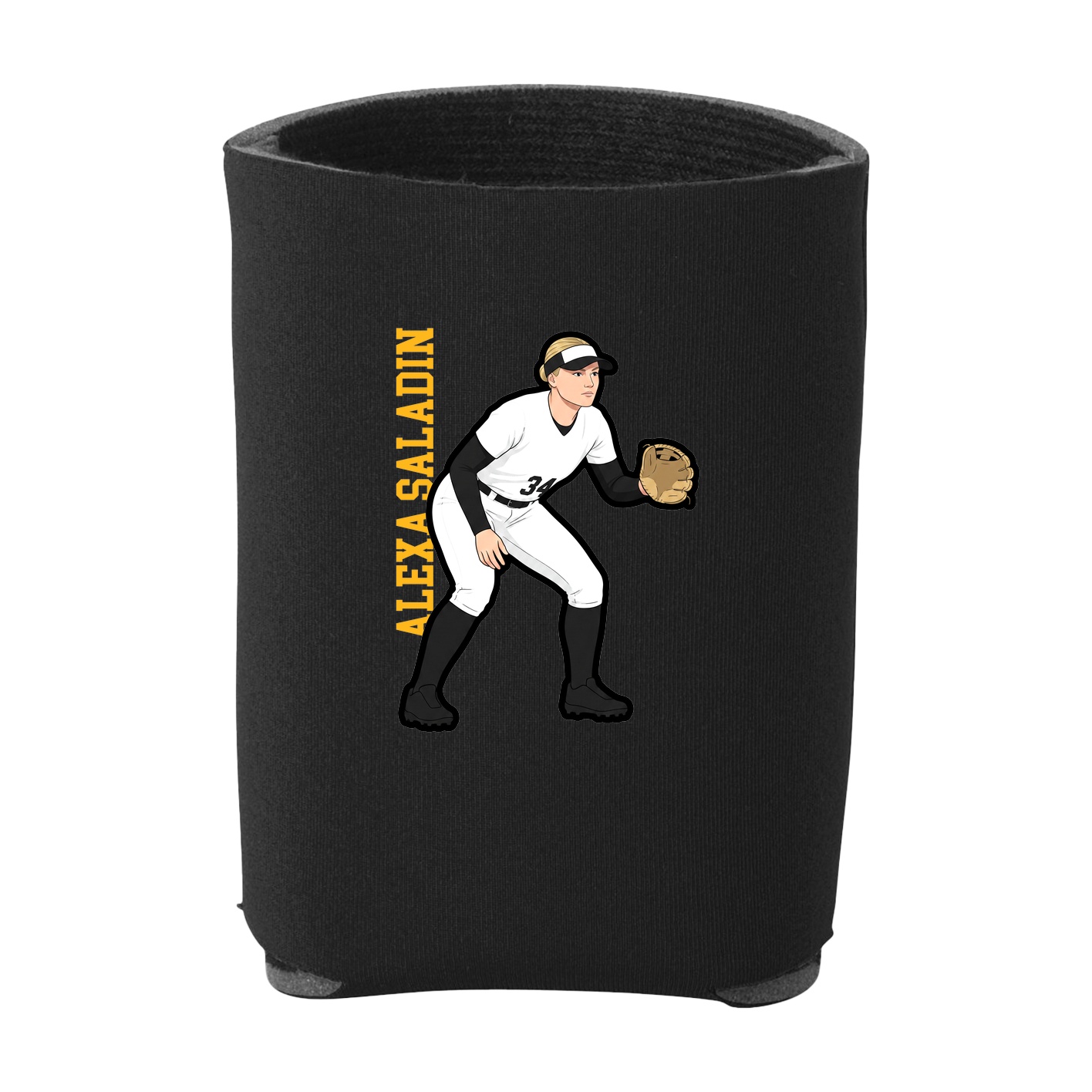 Can Holder — Name Vertical in Black