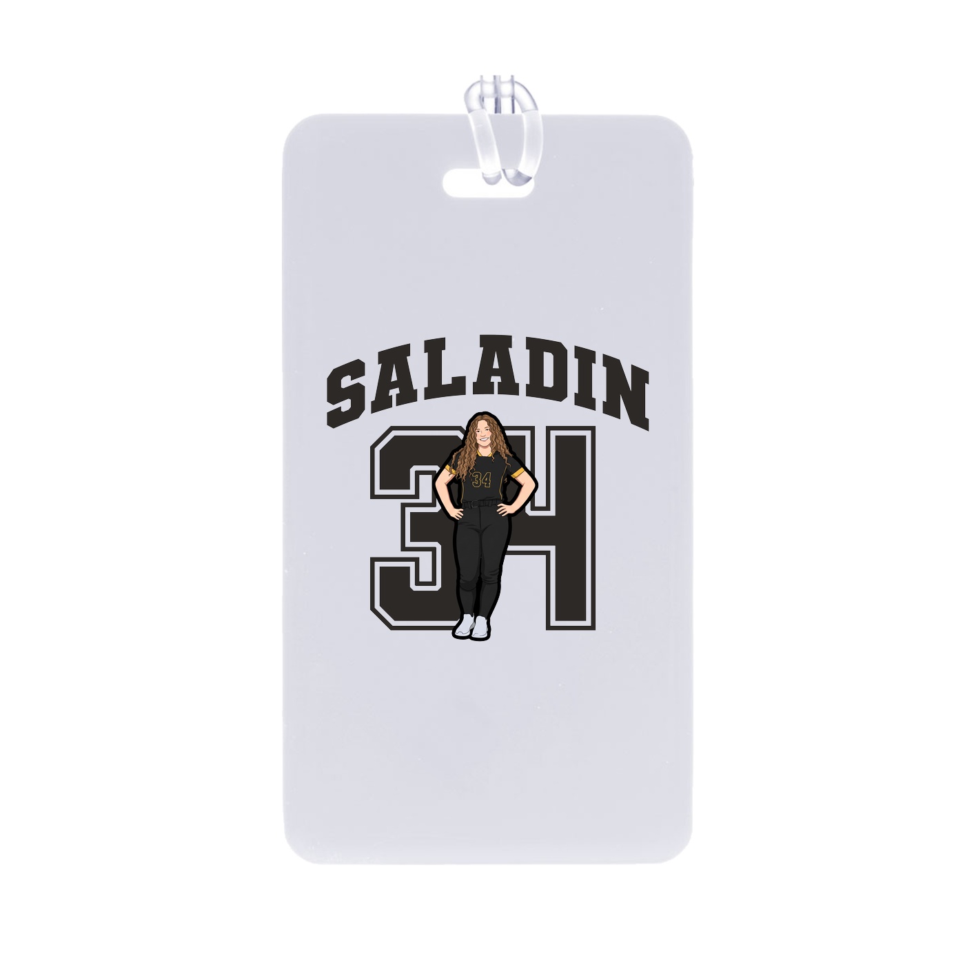 Bag Tag — Number in Classic