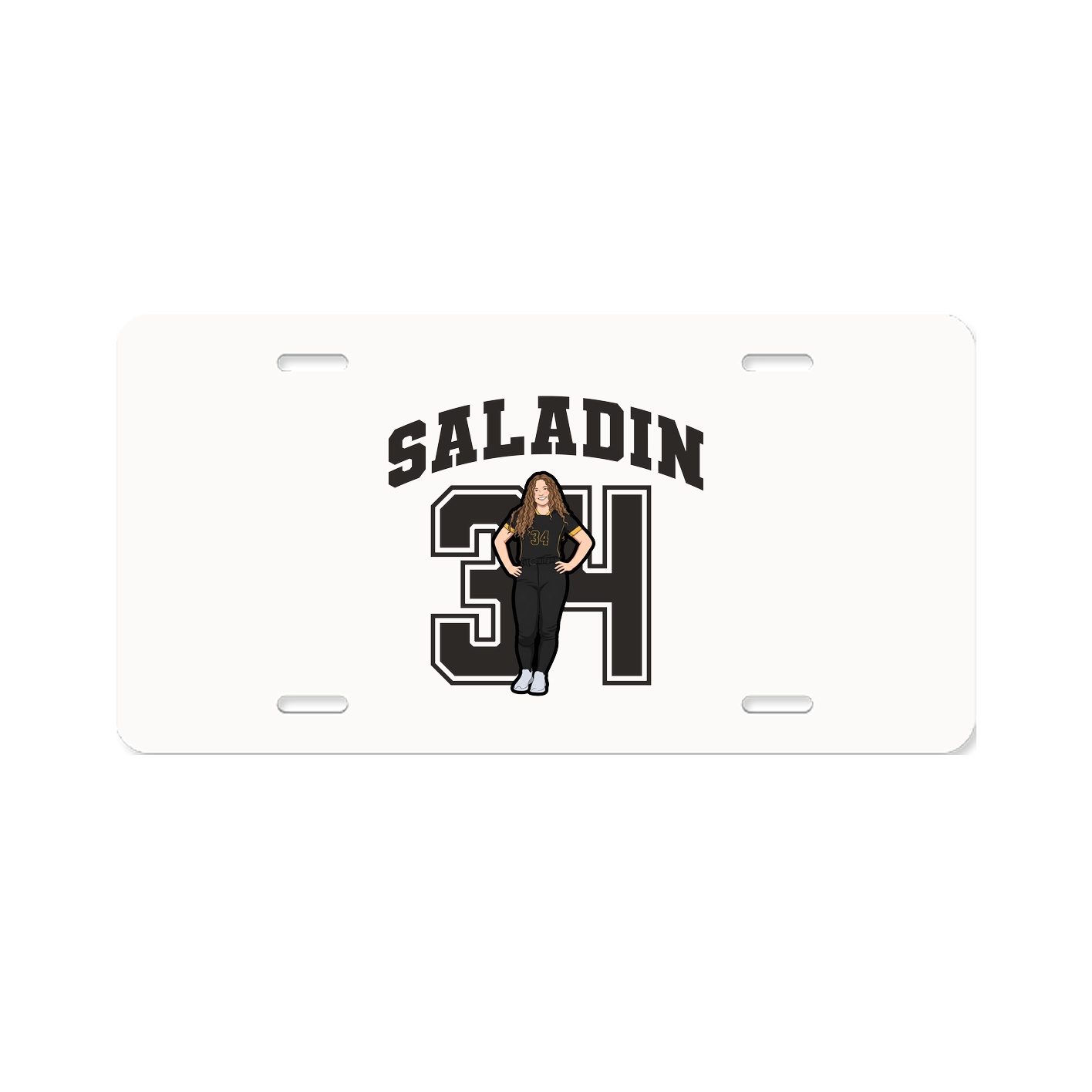 License Plate — Number in Classic