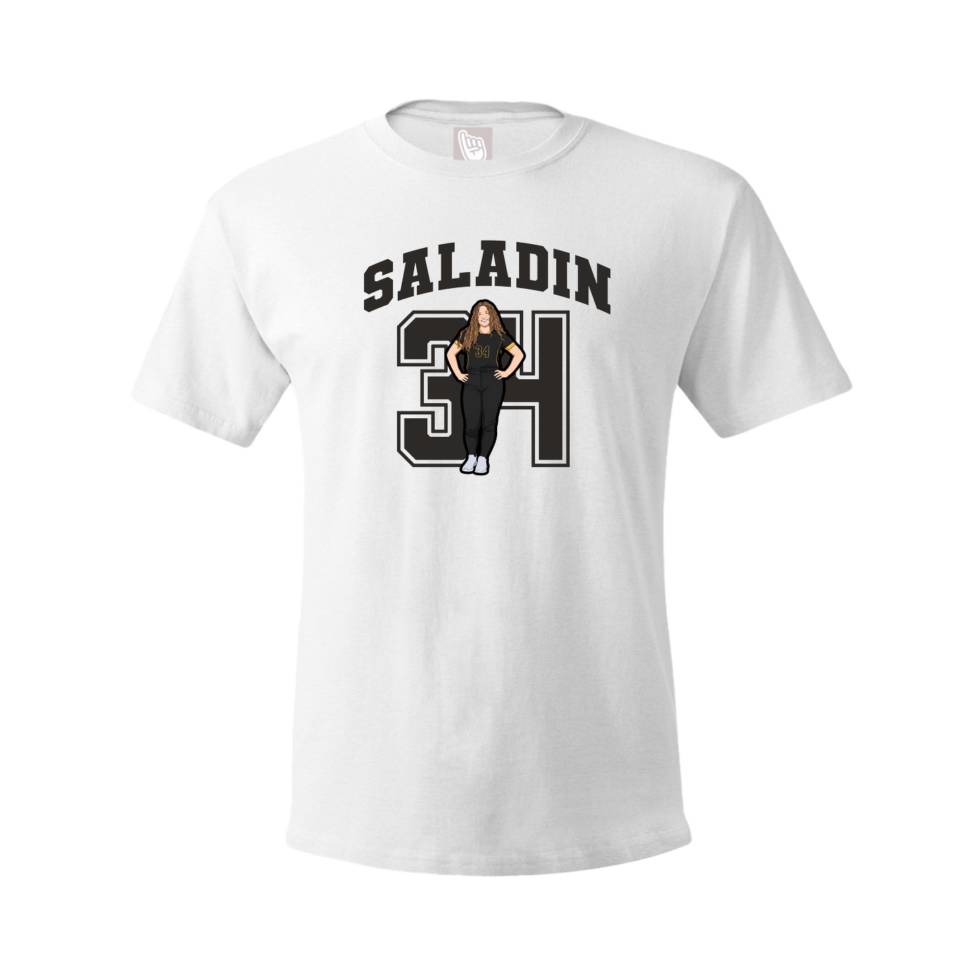 Tee — Number in White