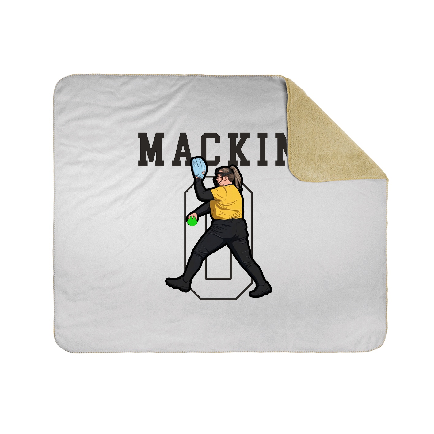 Throw Blanket — Shirsey in White
