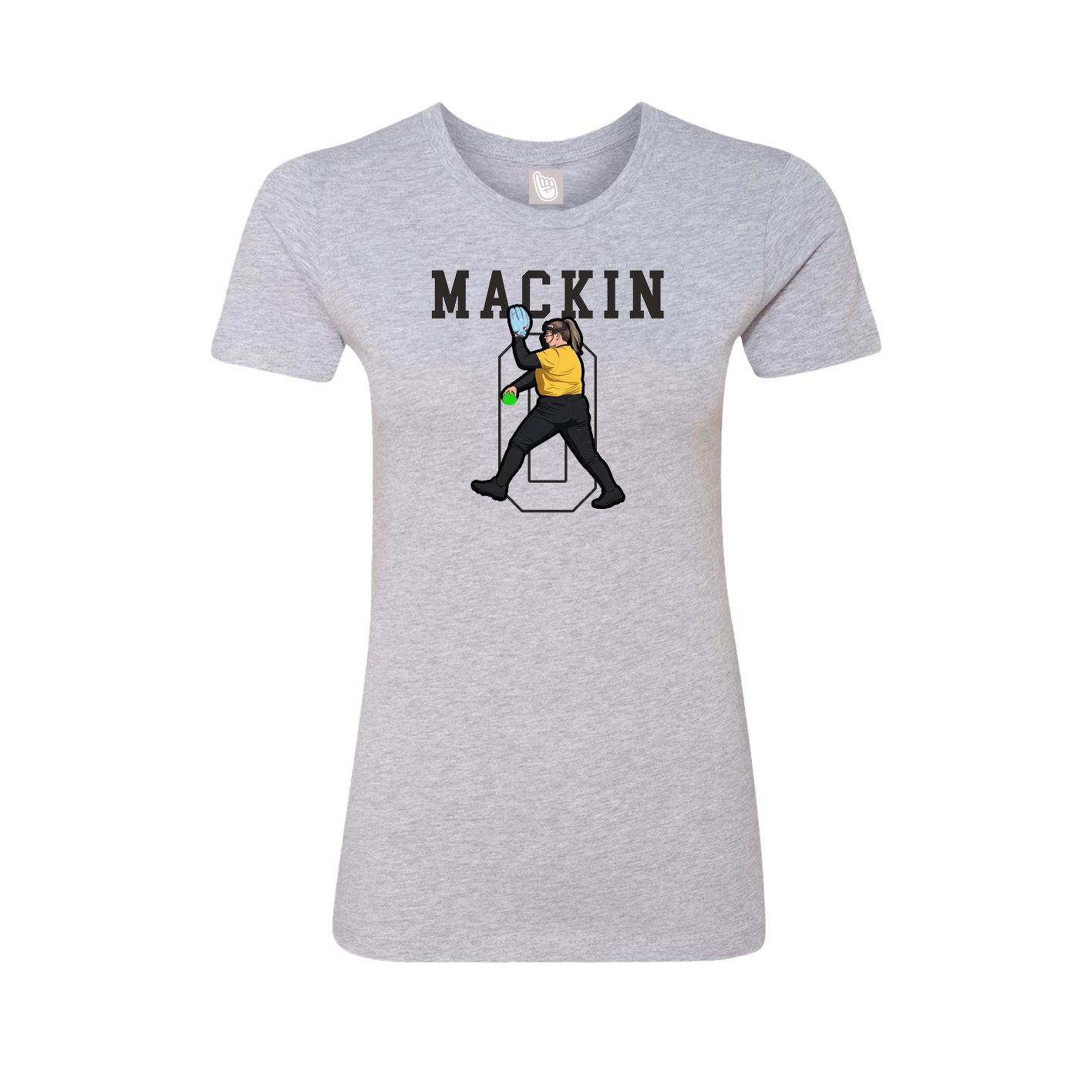 Fitted Women's Tee — Shirsey in Grey