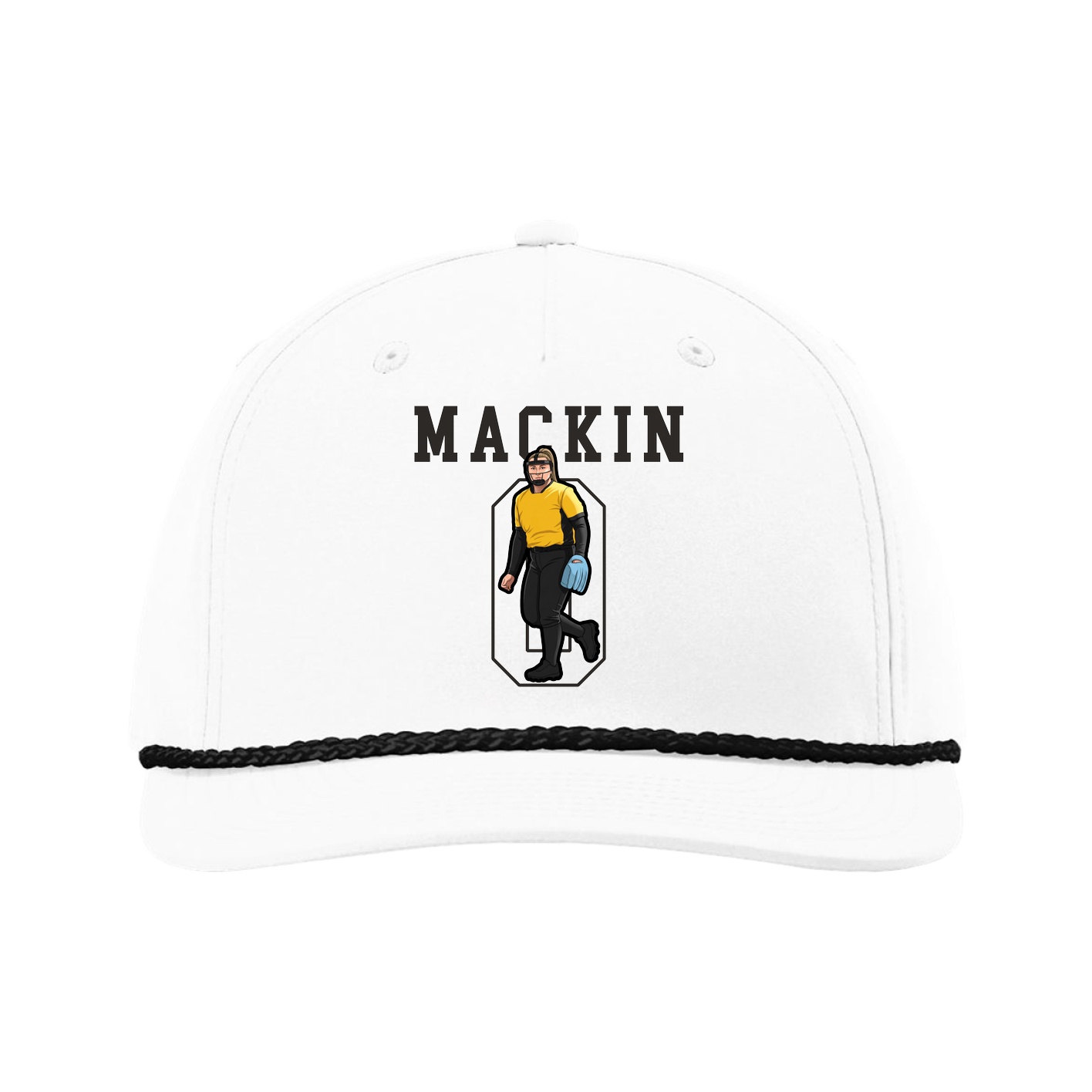 Five-Panel Classic Rope Cap — Shirsey in White