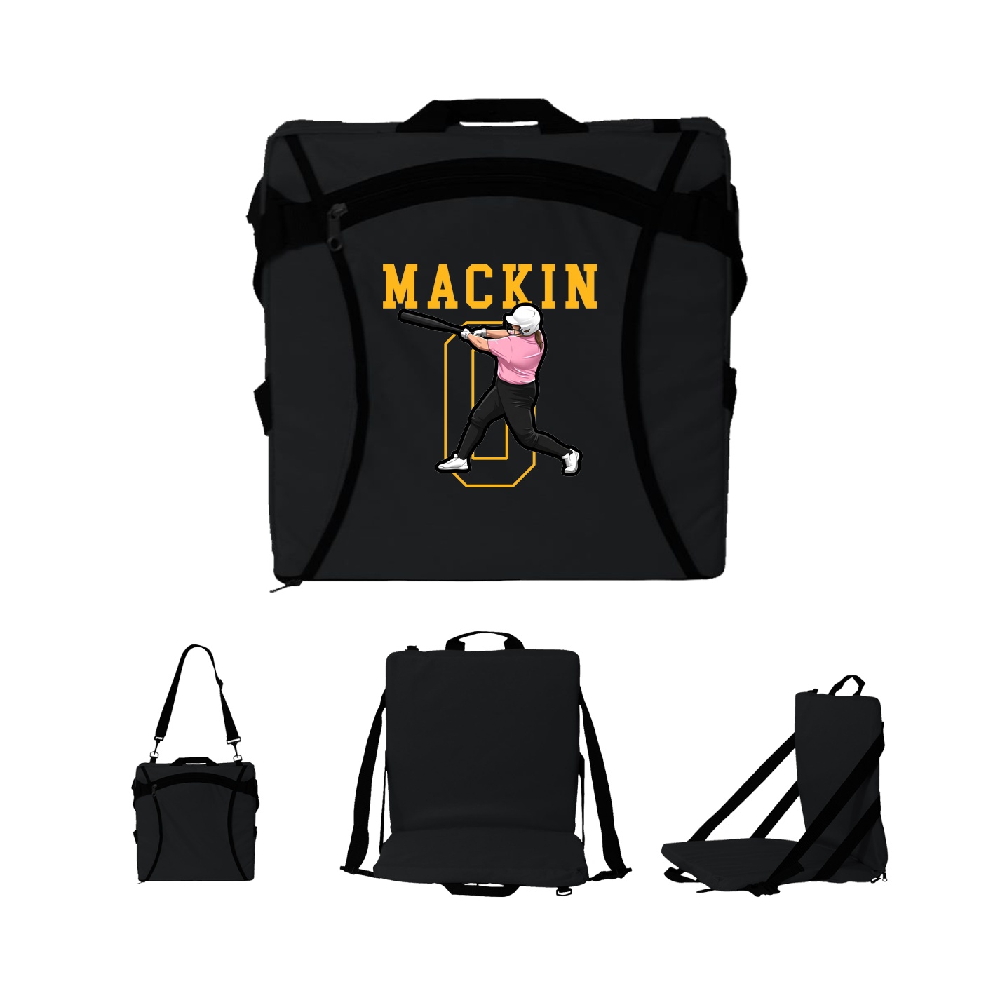 Folding Stadium Seat — Shirsey in Black