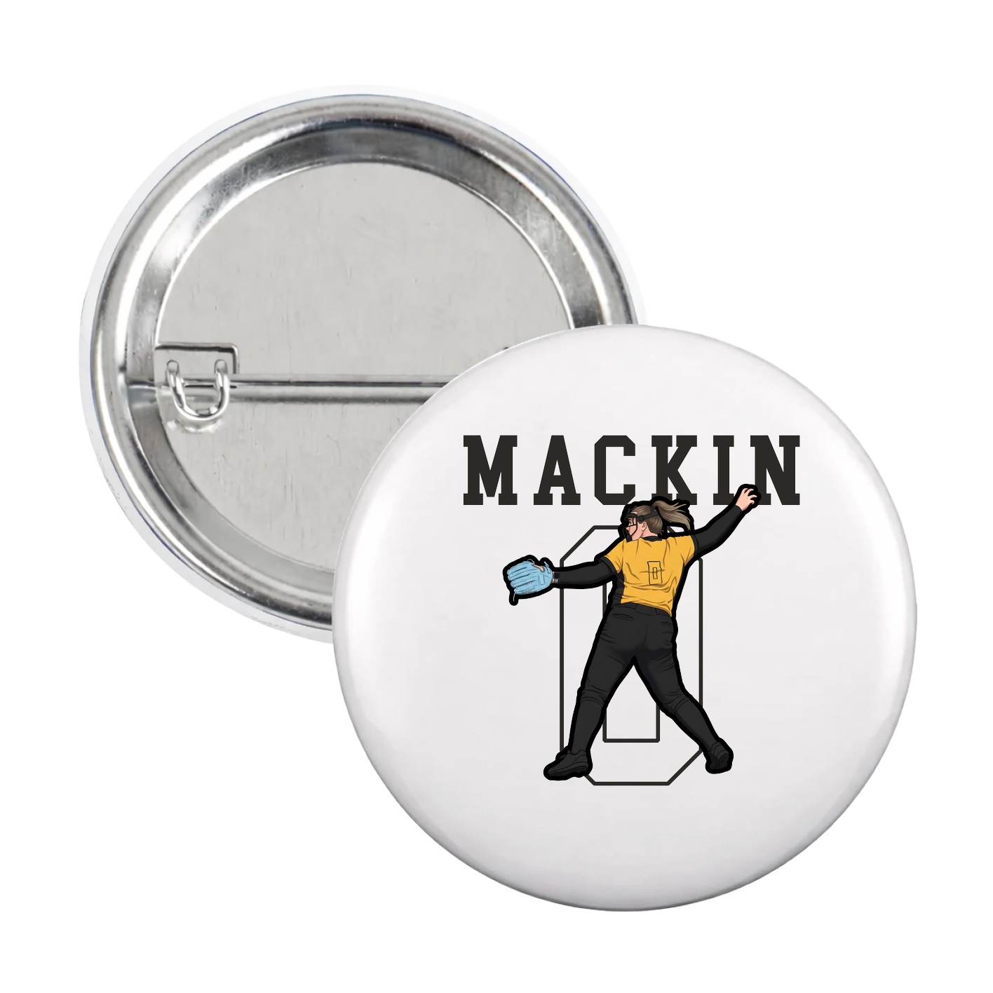 Game Day Button — Shirsey in White