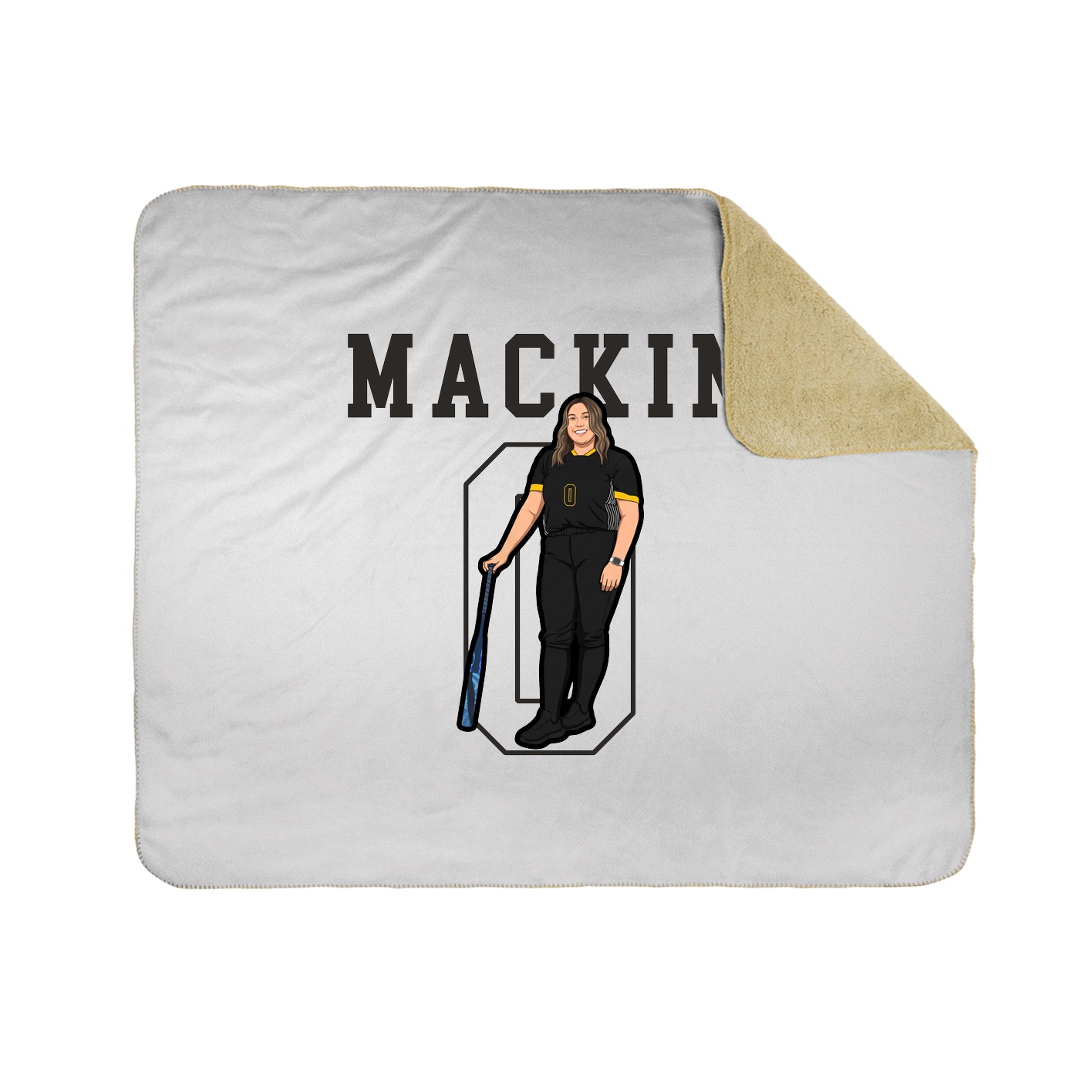Throw Blanket — Shirsey in White