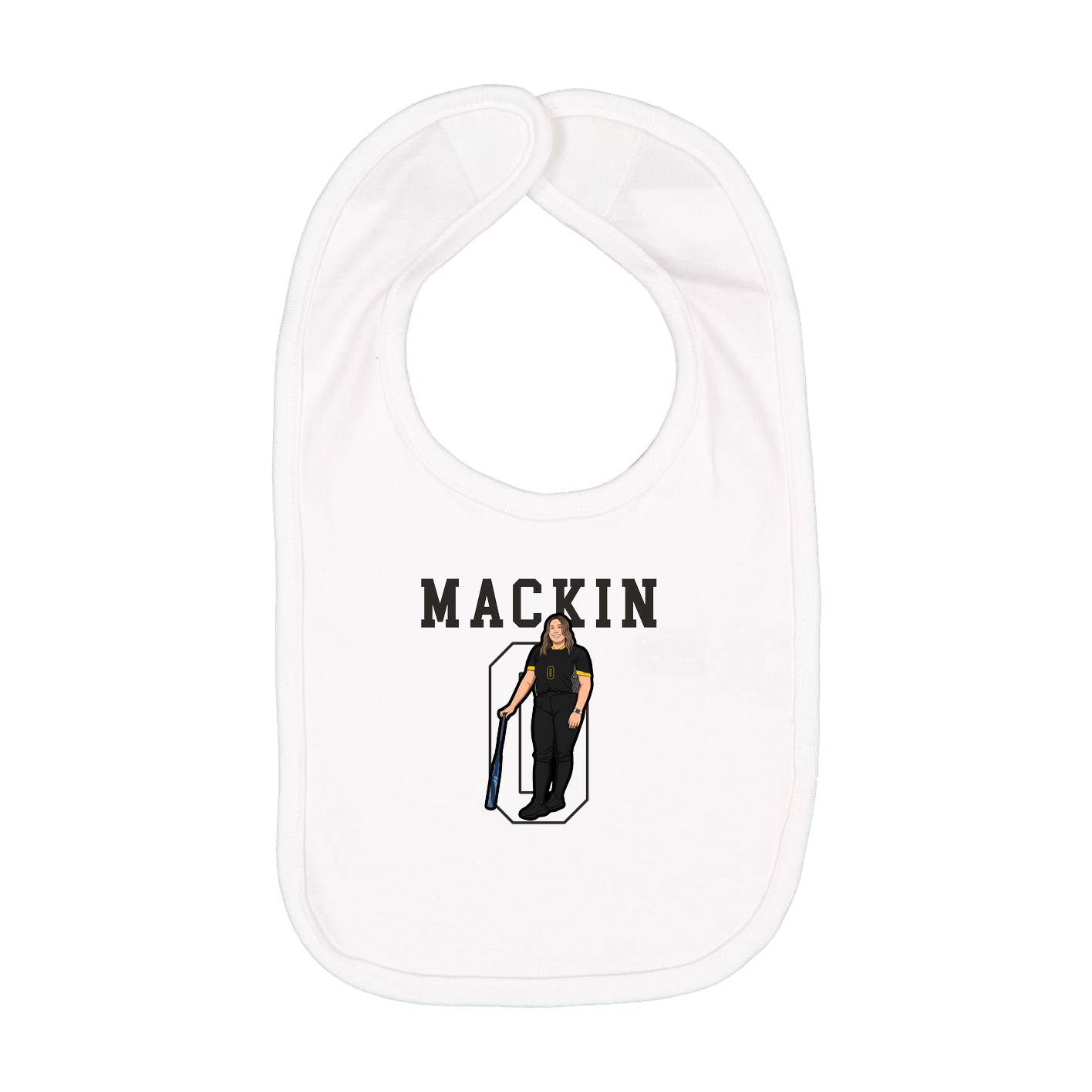 Infant Bib — Shirsey in White