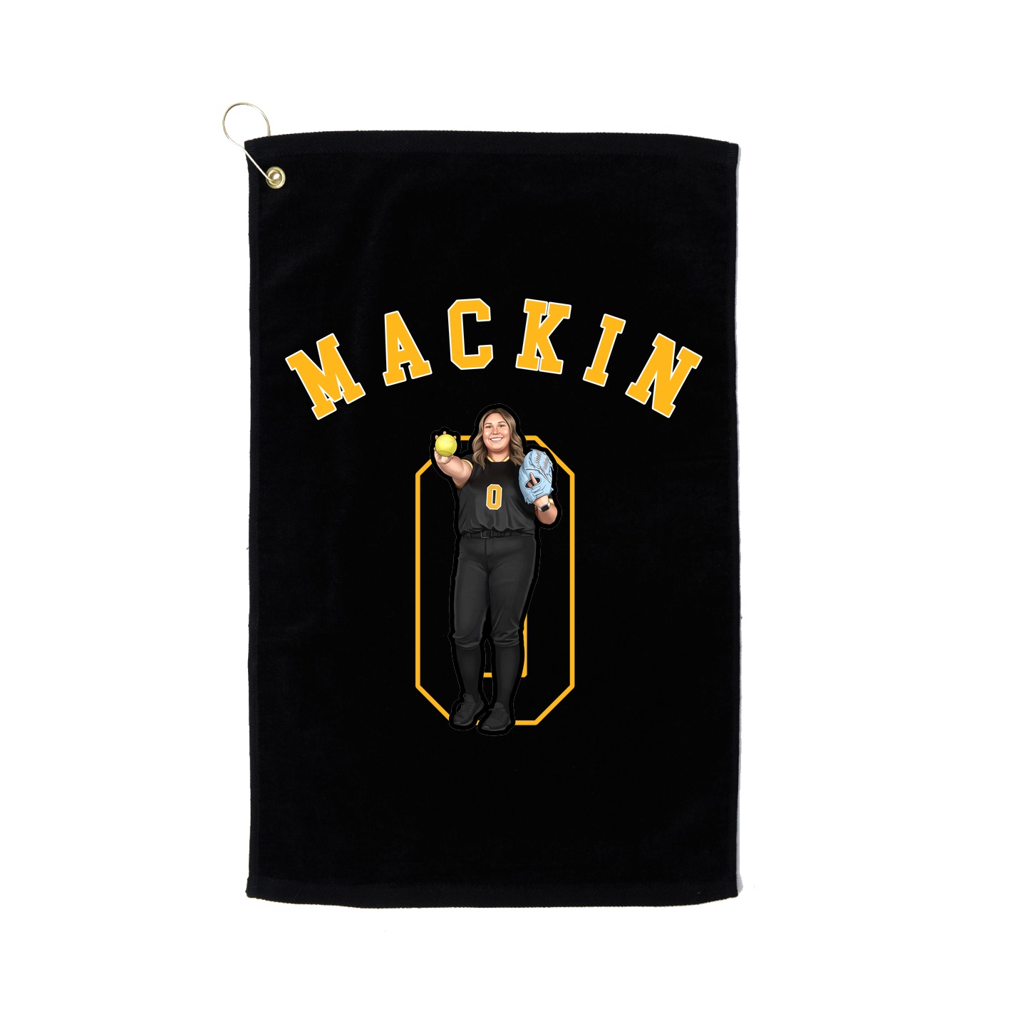 Golf Towel — Shirsey Arch in Black