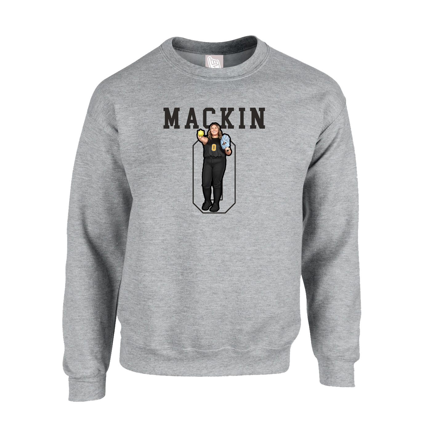 Fleece Crew — Shirsey in Grey