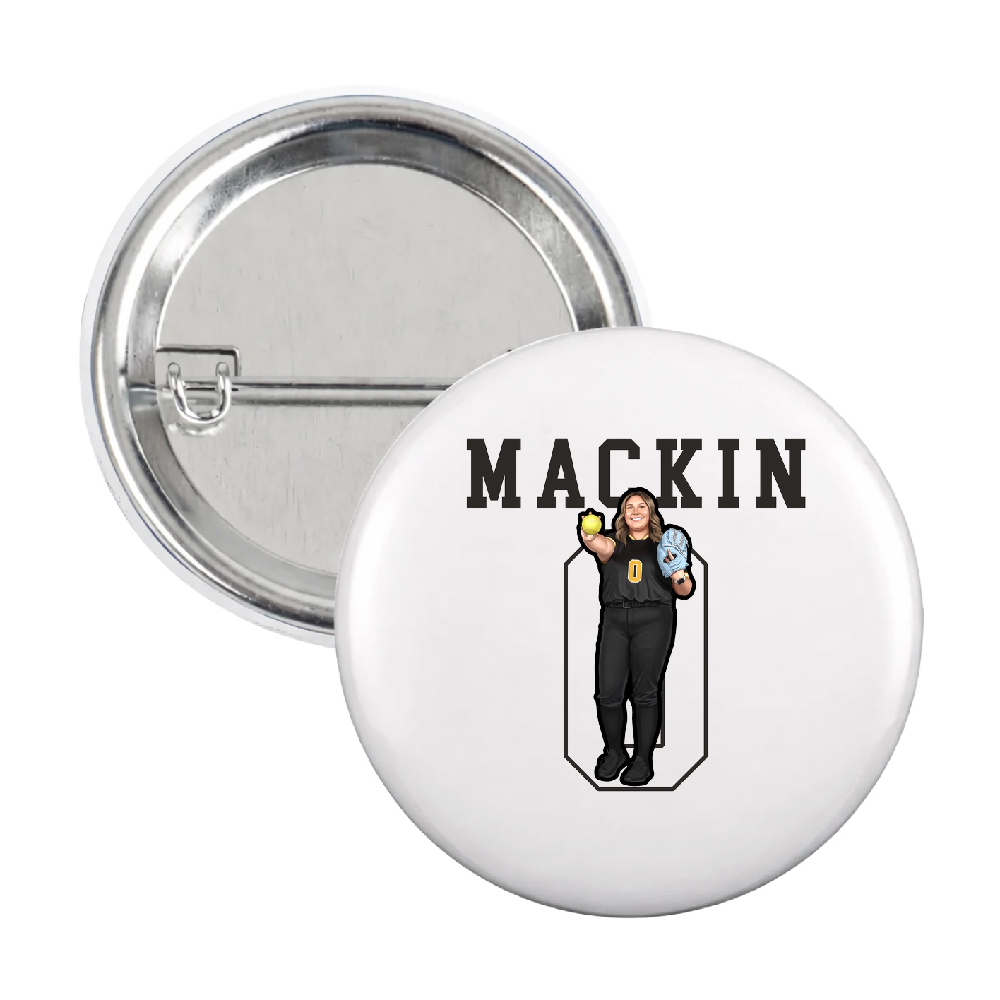 Game Day Button — Shirsey in White