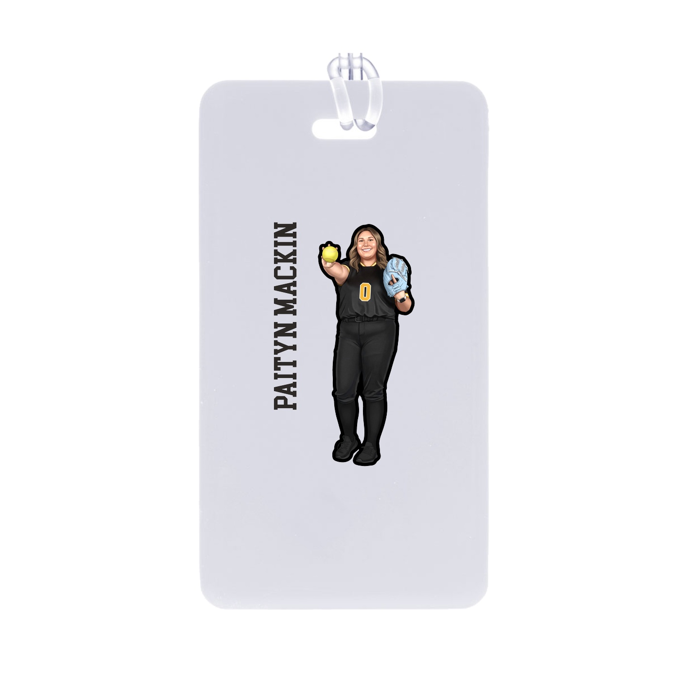 Bag Tag — Name Vertical in Classic
