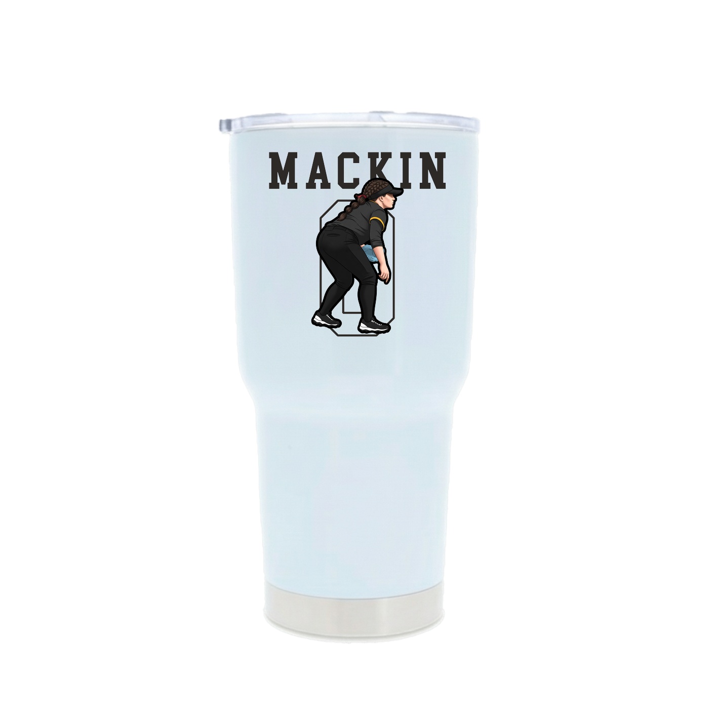 30oz Stainless Steel Tumbler — Shirsey in White