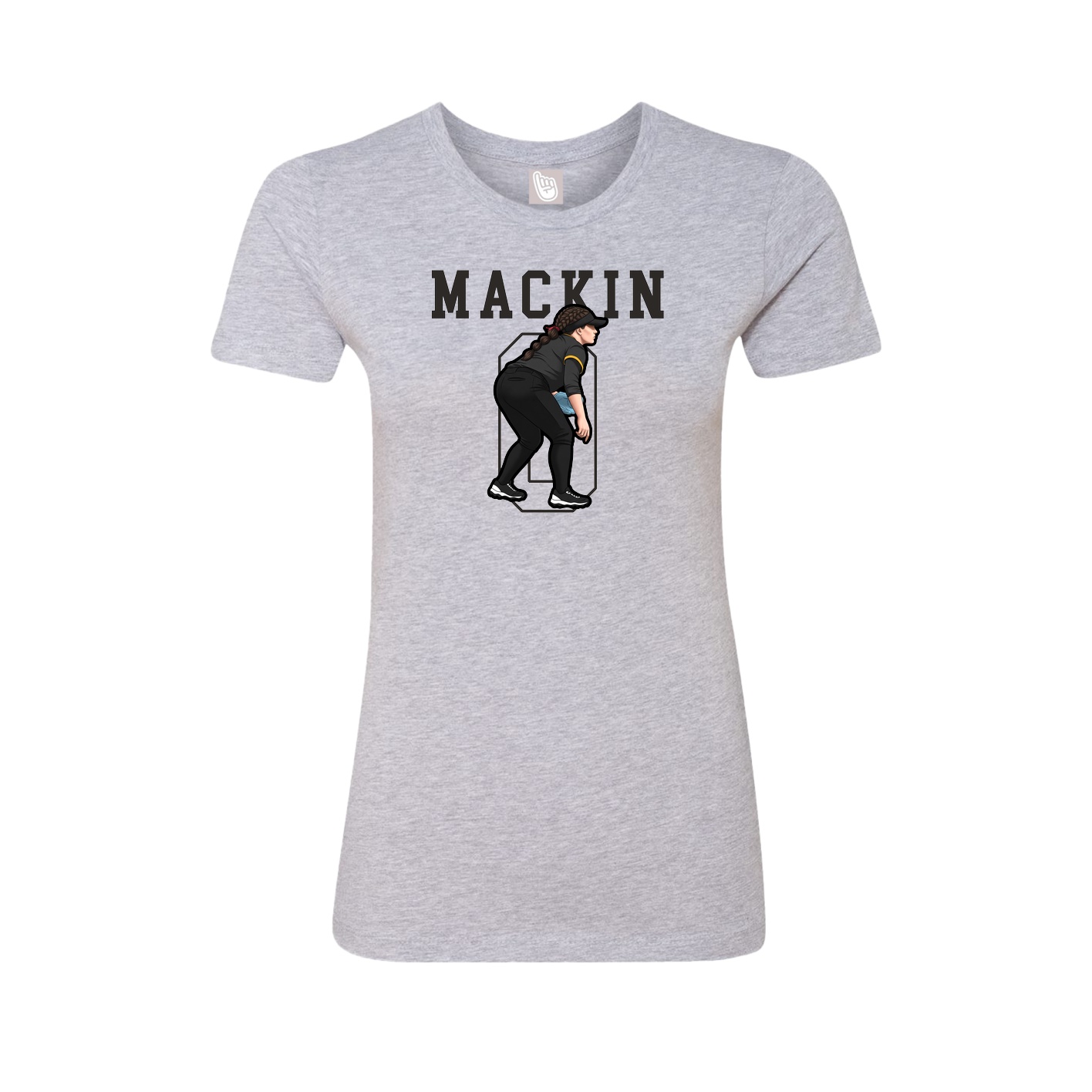 Fitted Women's Tee — Shirsey in Grey