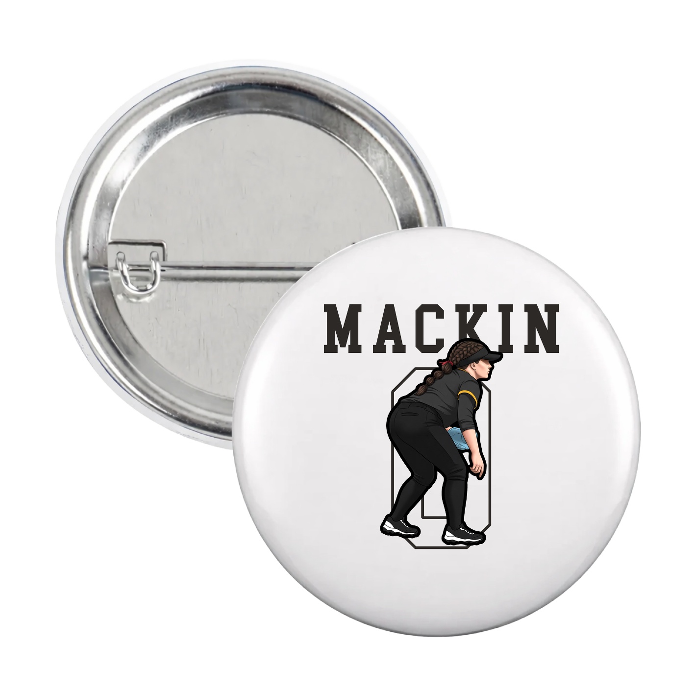 Game Day Button — Shirsey in White