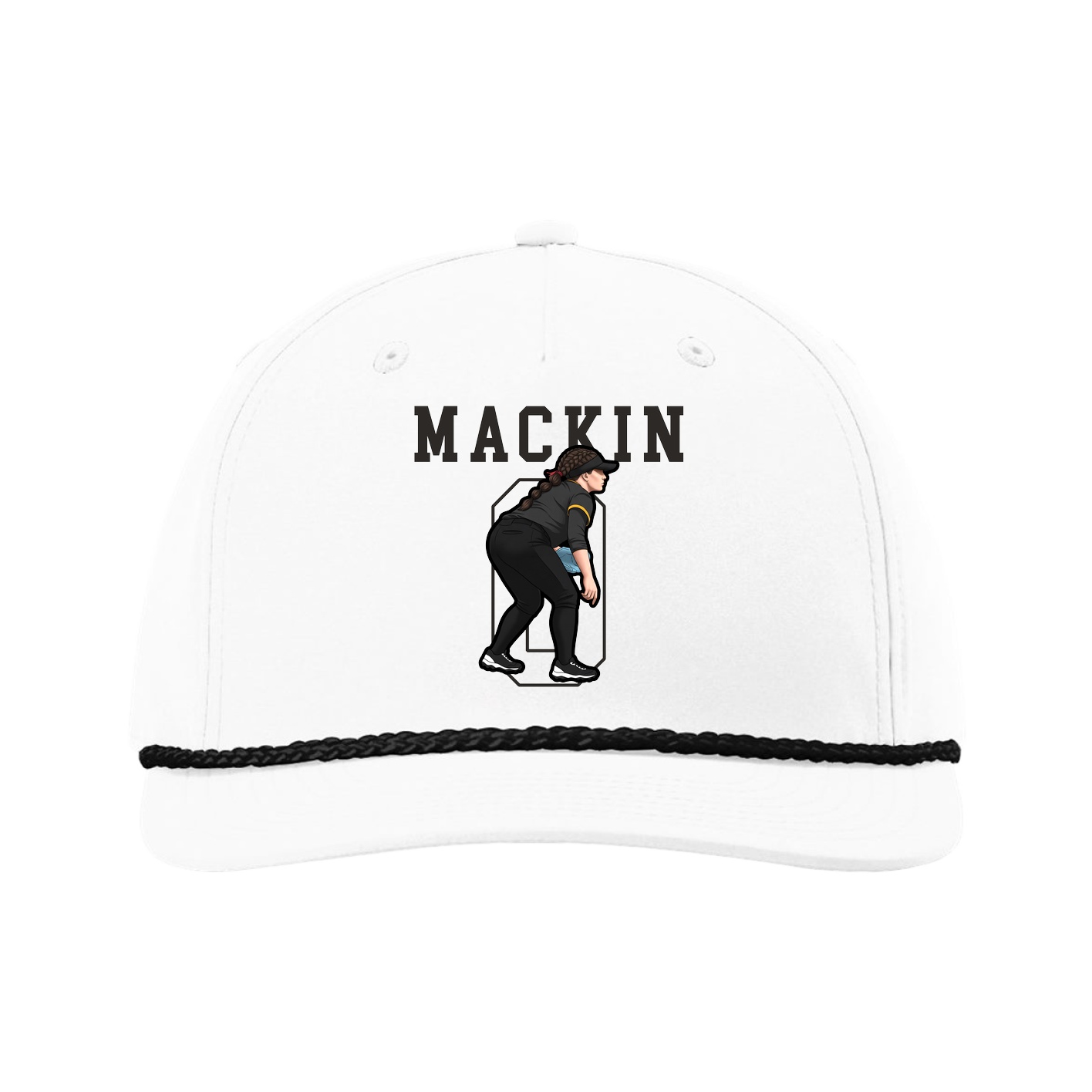 Five-Panel Classic Rope Cap — Shirsey in White