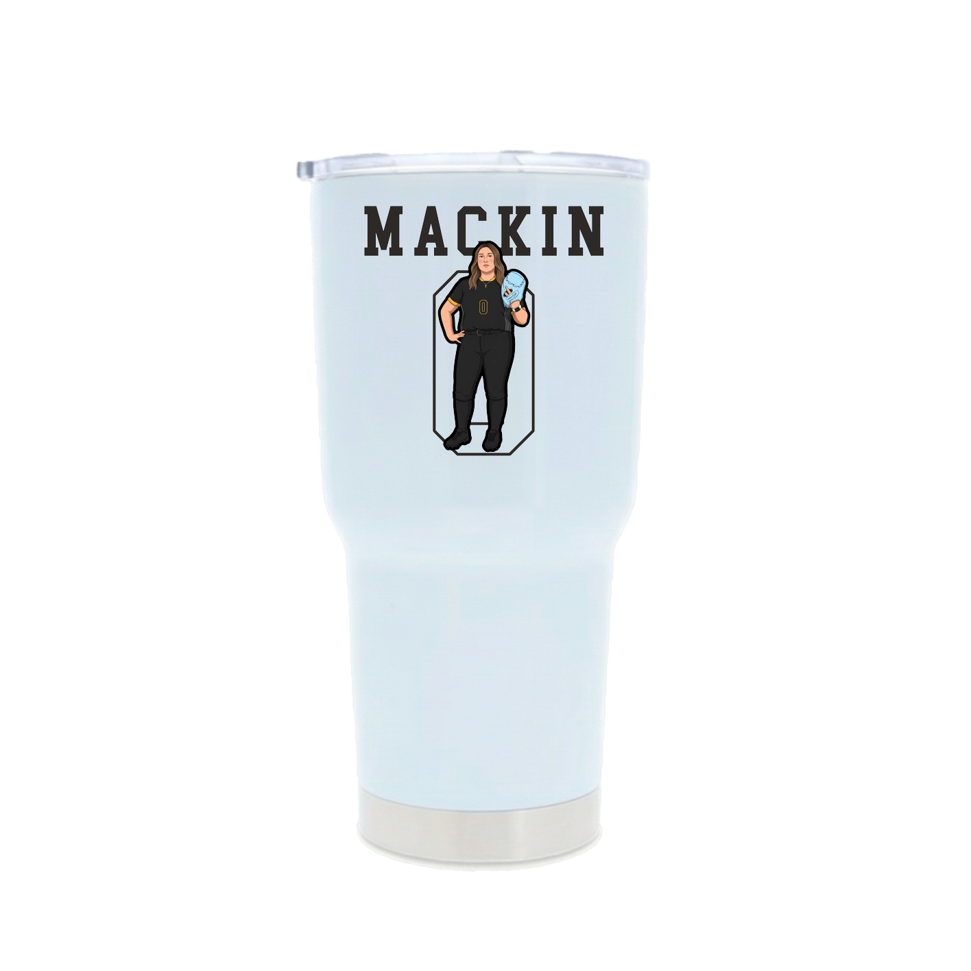 30oz Stainless Steel Tumbler — Shirsey in White