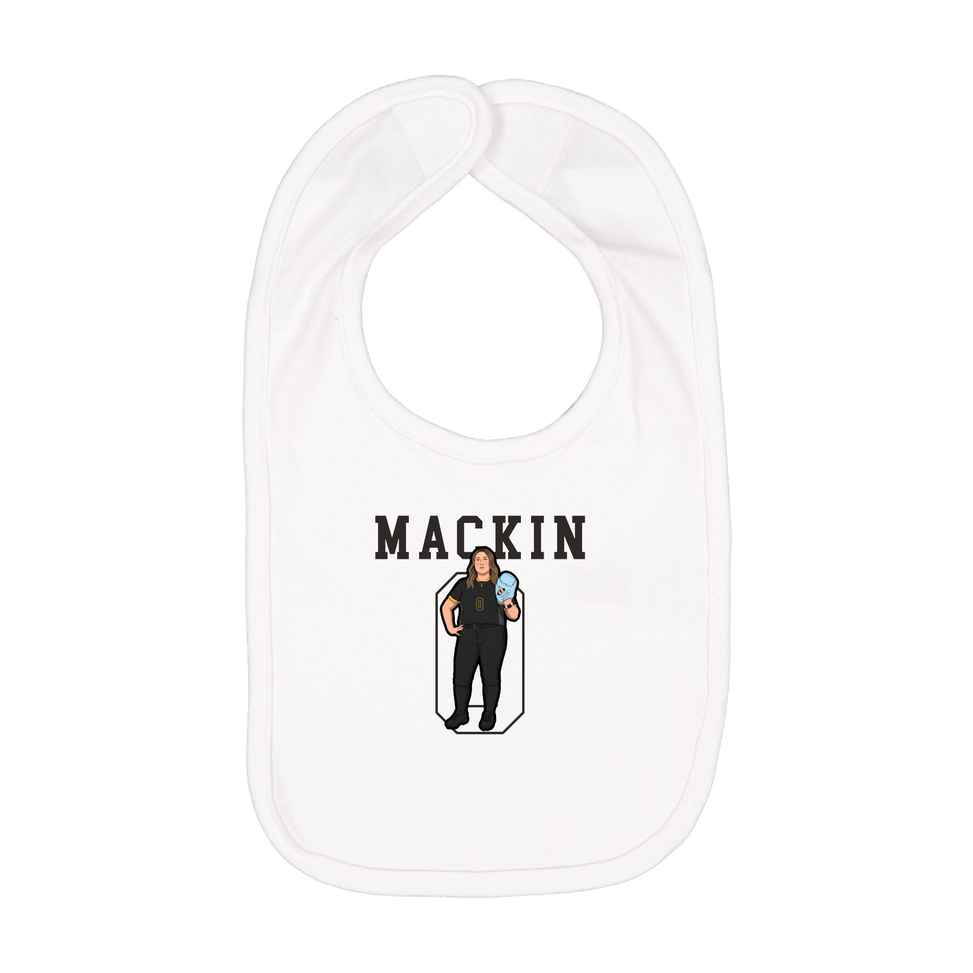 Infant Bib — Shirsey in White