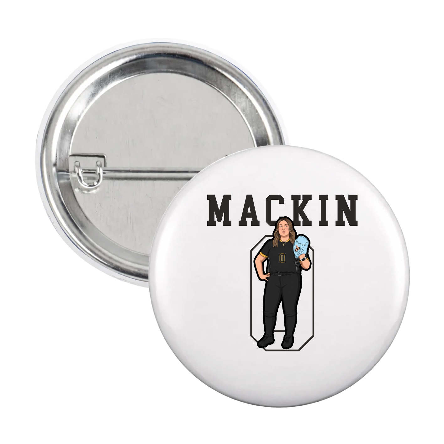 Game Day Button — Shirsey in White